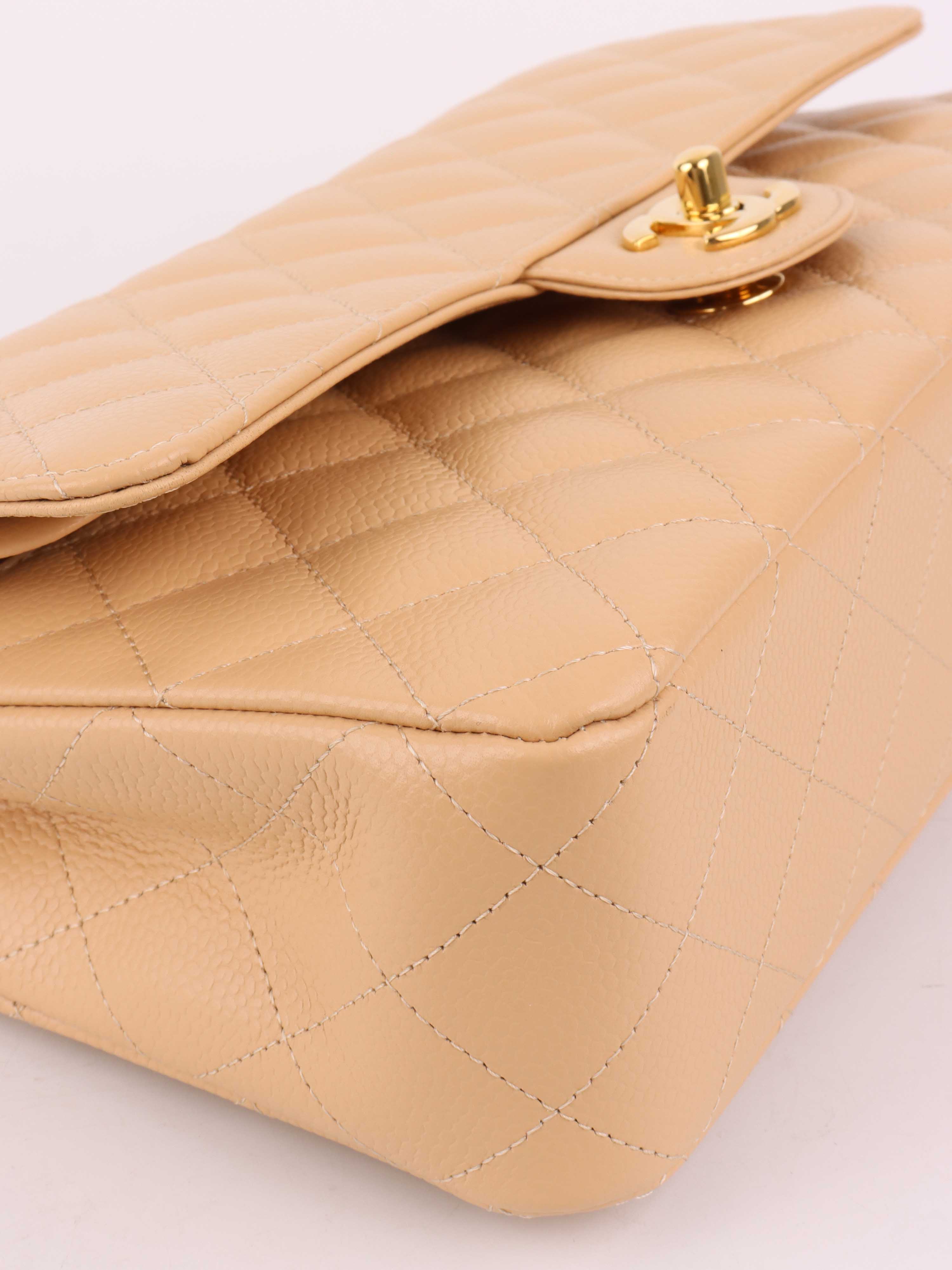 Chanel Beige Medium Classic Flap.