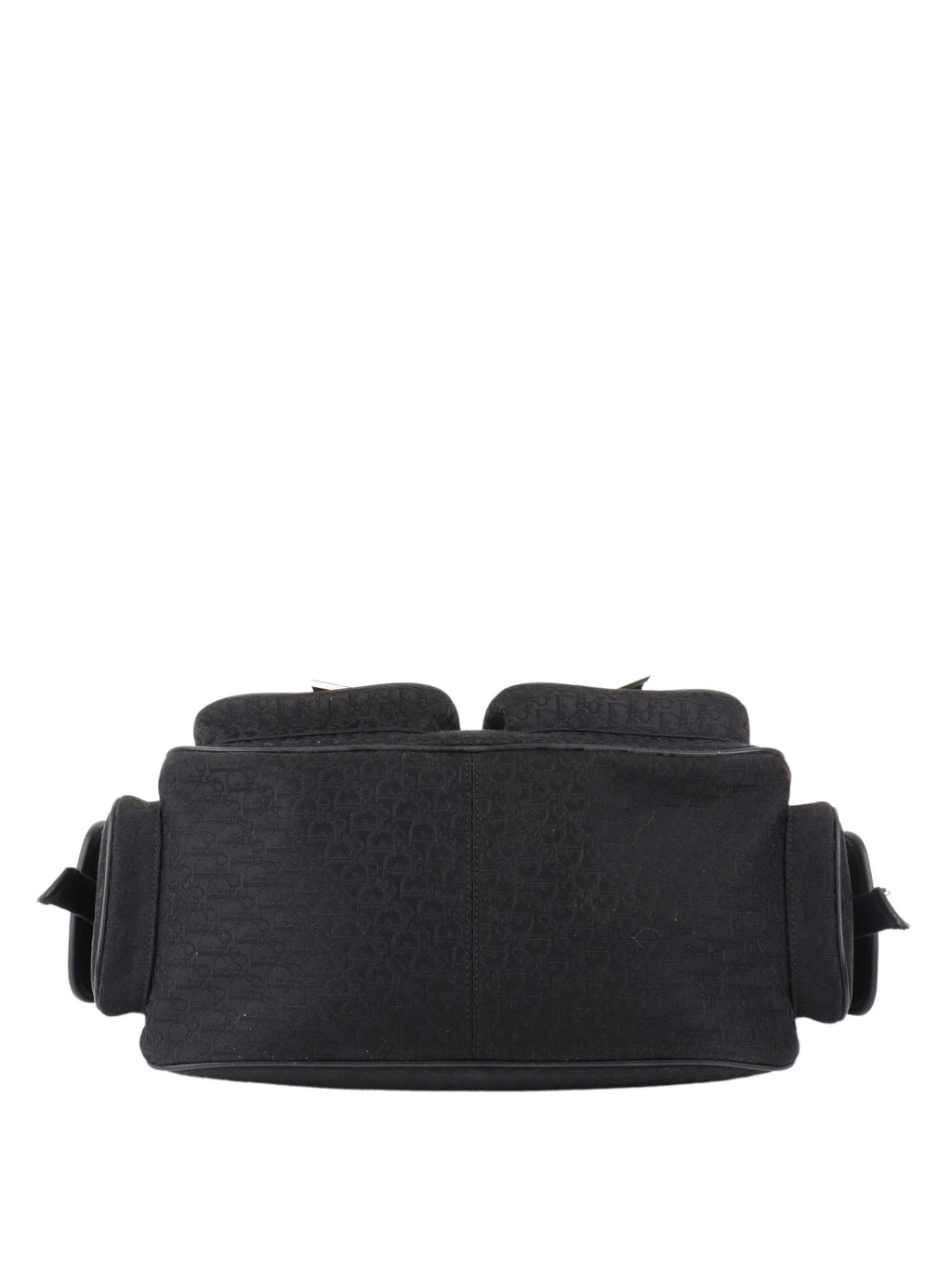 Dior Black Vintage Canvas Pocket Bag.