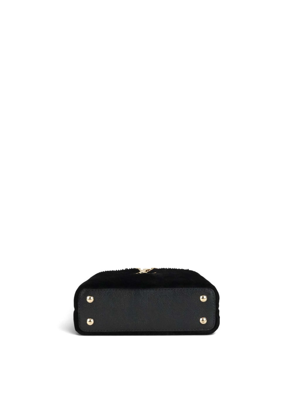 Louis Vuitton Black Sherling Mini East West Capucines