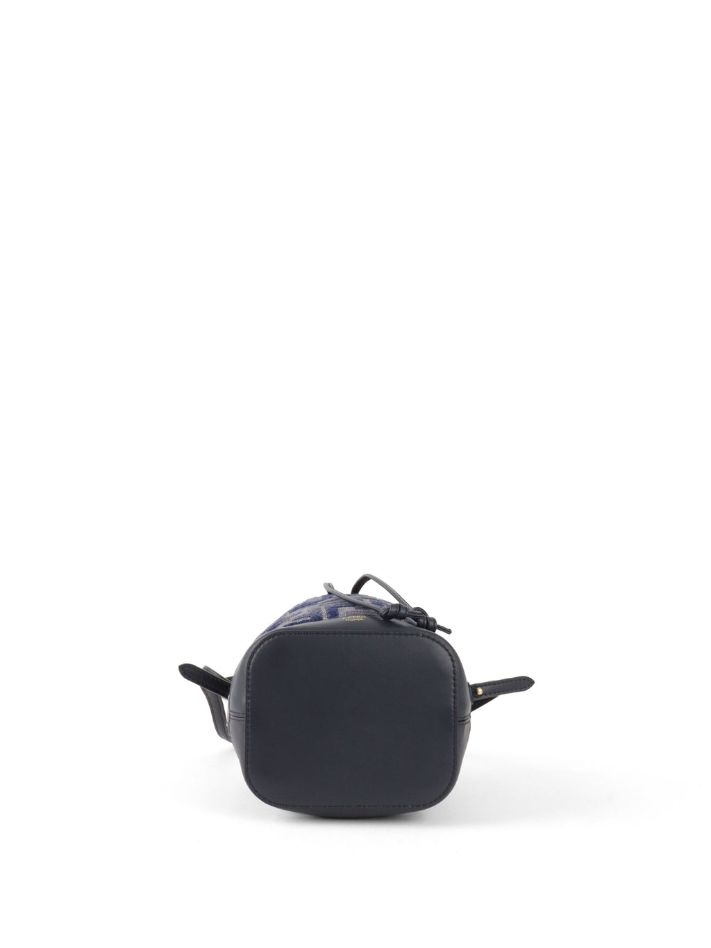 Fendi Mini Navy Fabric Mon Tresor Bucket Bag