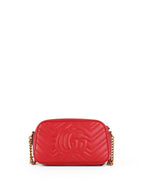 Gucci Red GG Marmont Small Camera Bag