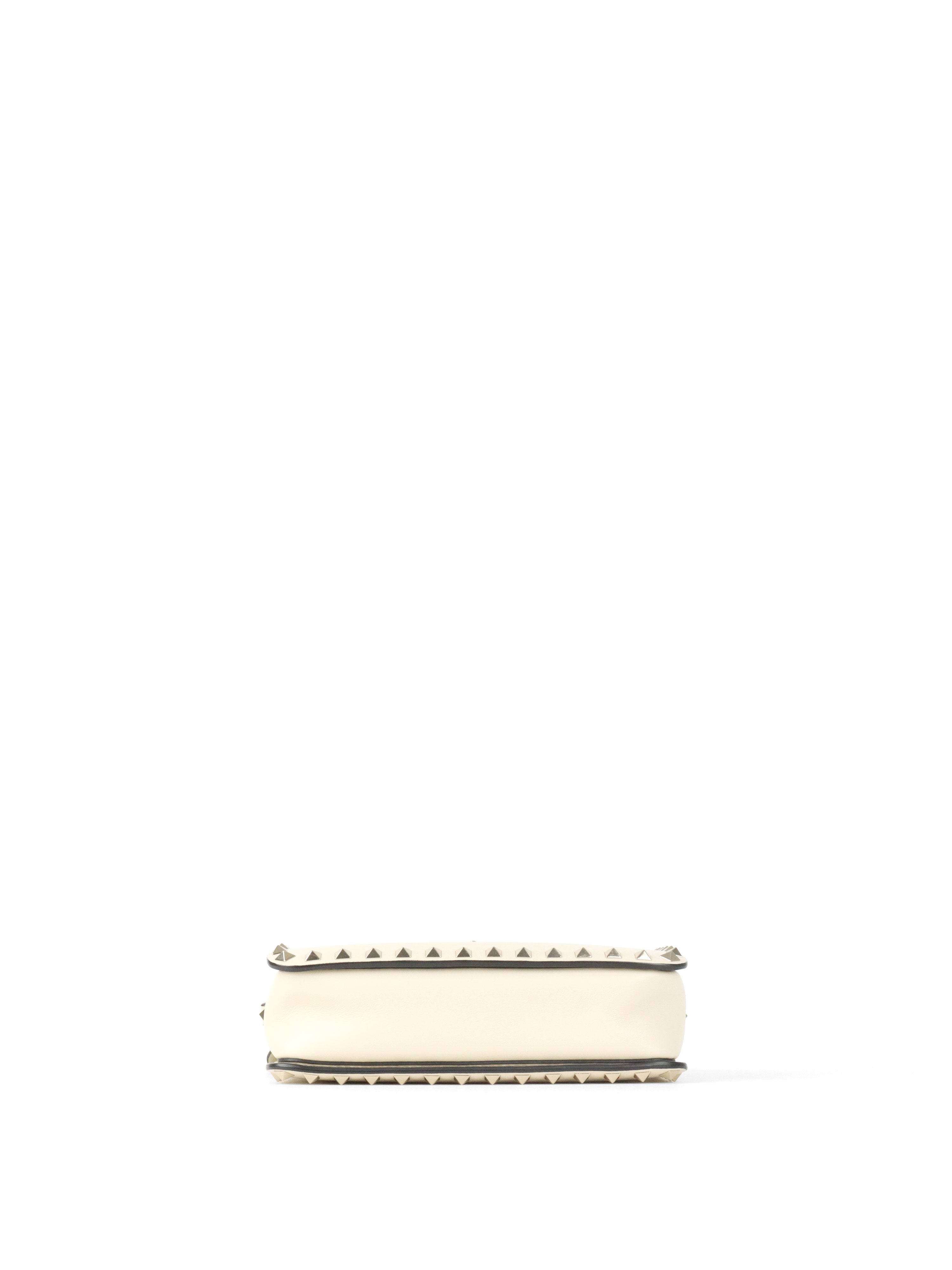 Valentino White Rockstuds Camera Bag