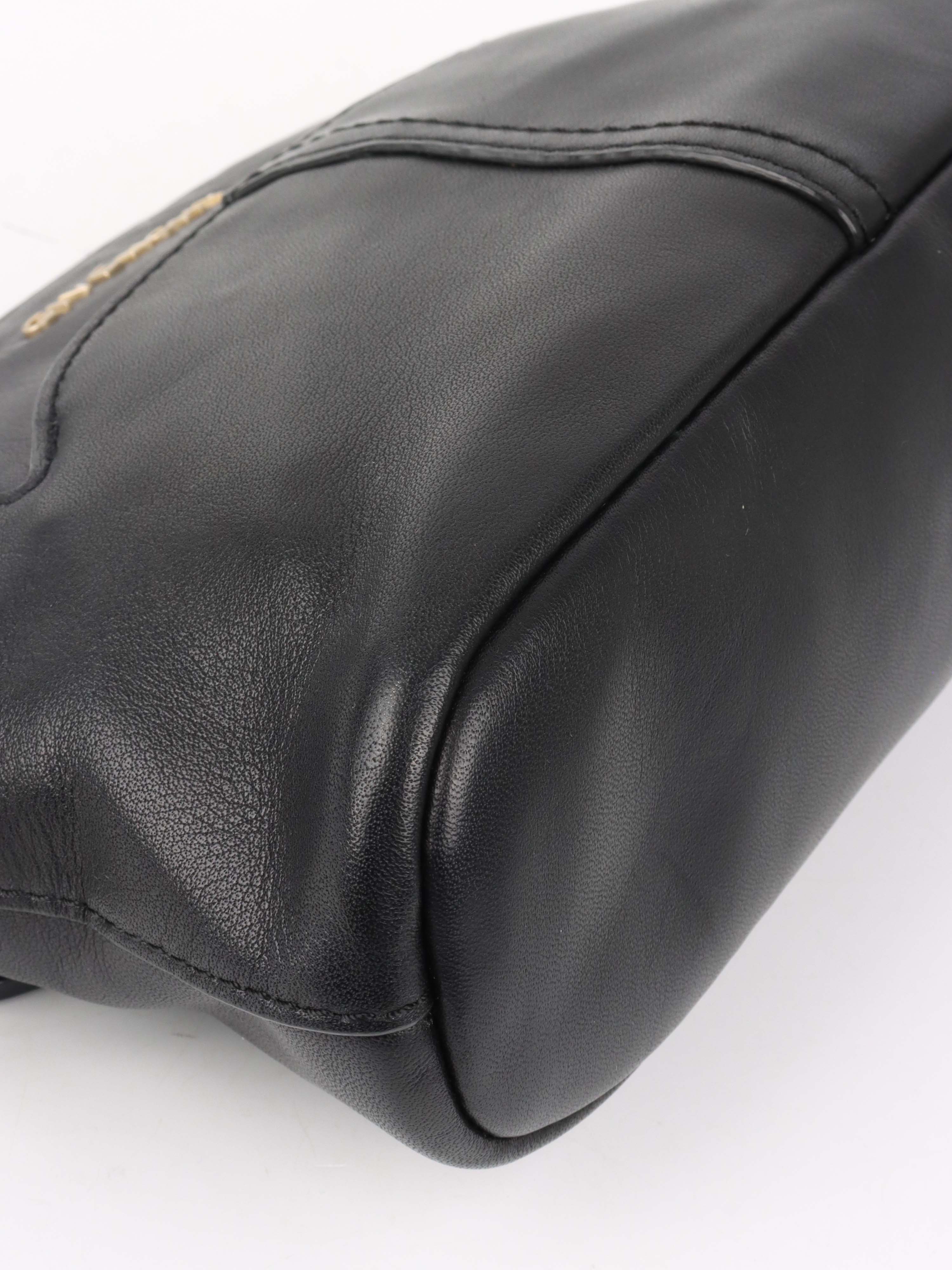 Givenchy Vintage Black Leather Crossbody Bag.