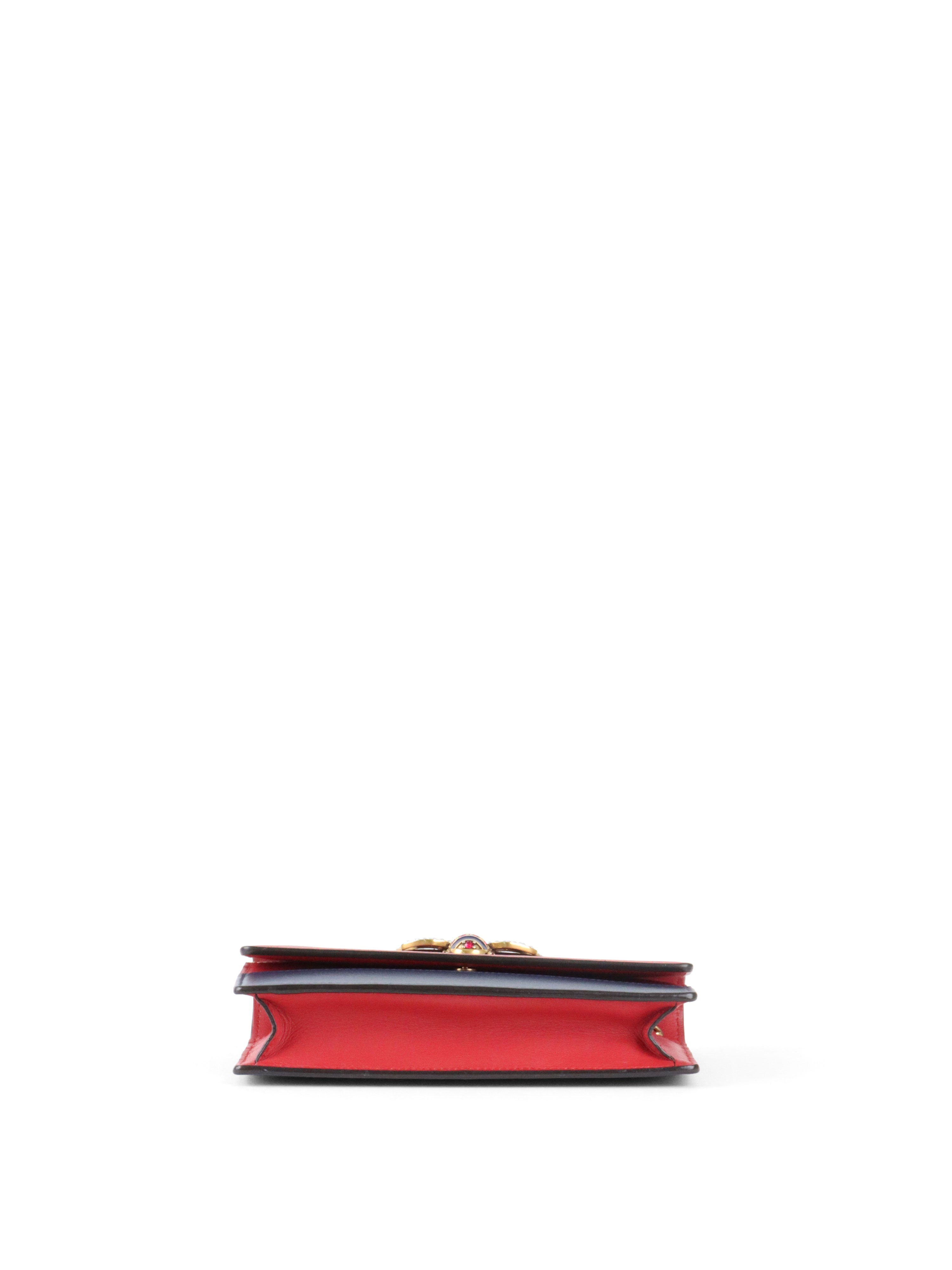 Gucci Tri-color Queen Margaret Wallet on Chain