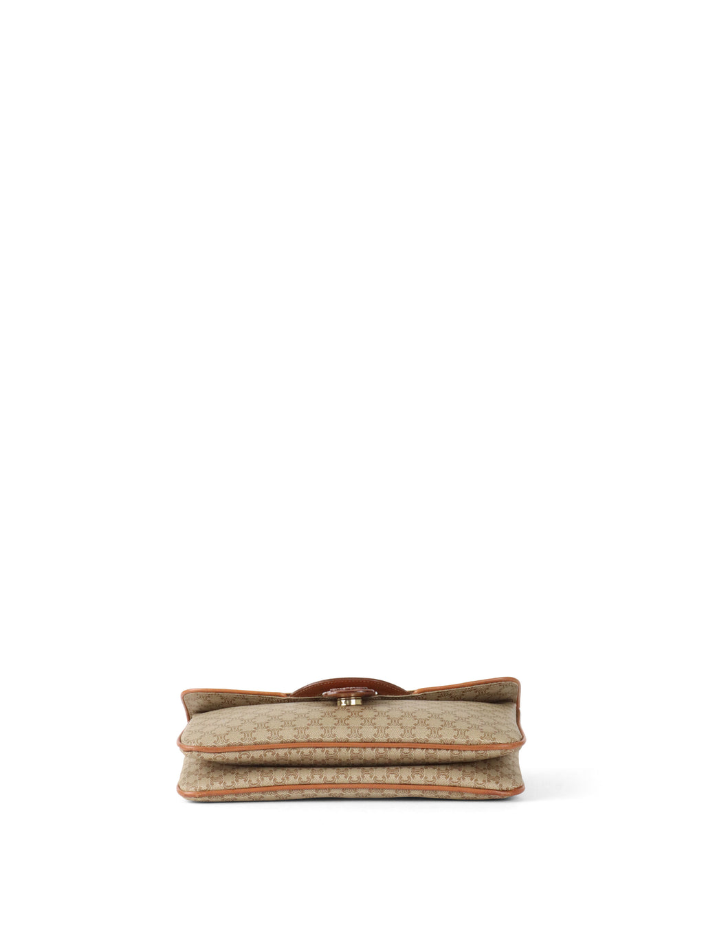 Celine Vintage Macadam Pattern Coated Canvas Clutch Bag