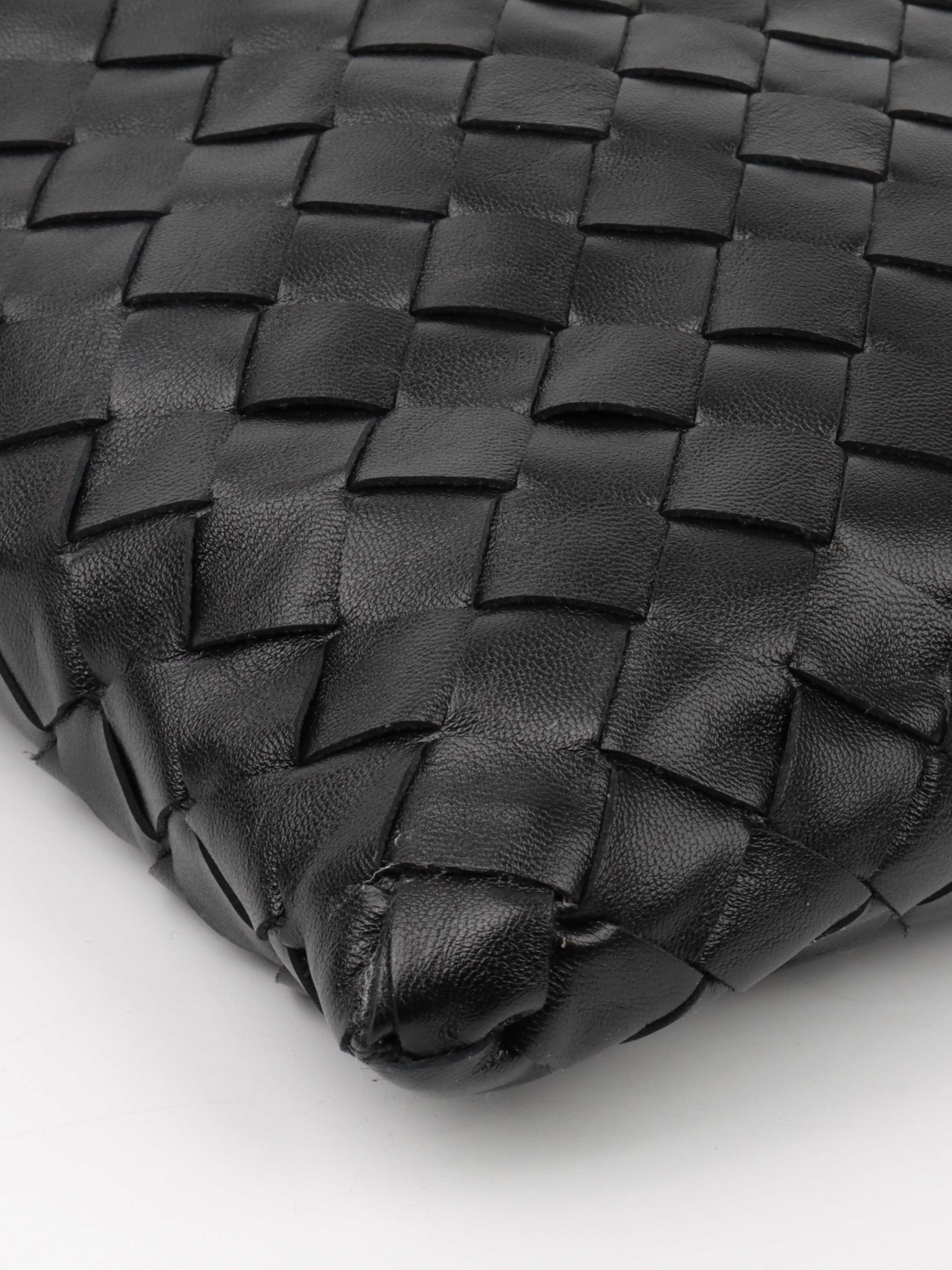 Bottega Veneta Small Black Hop Bag.