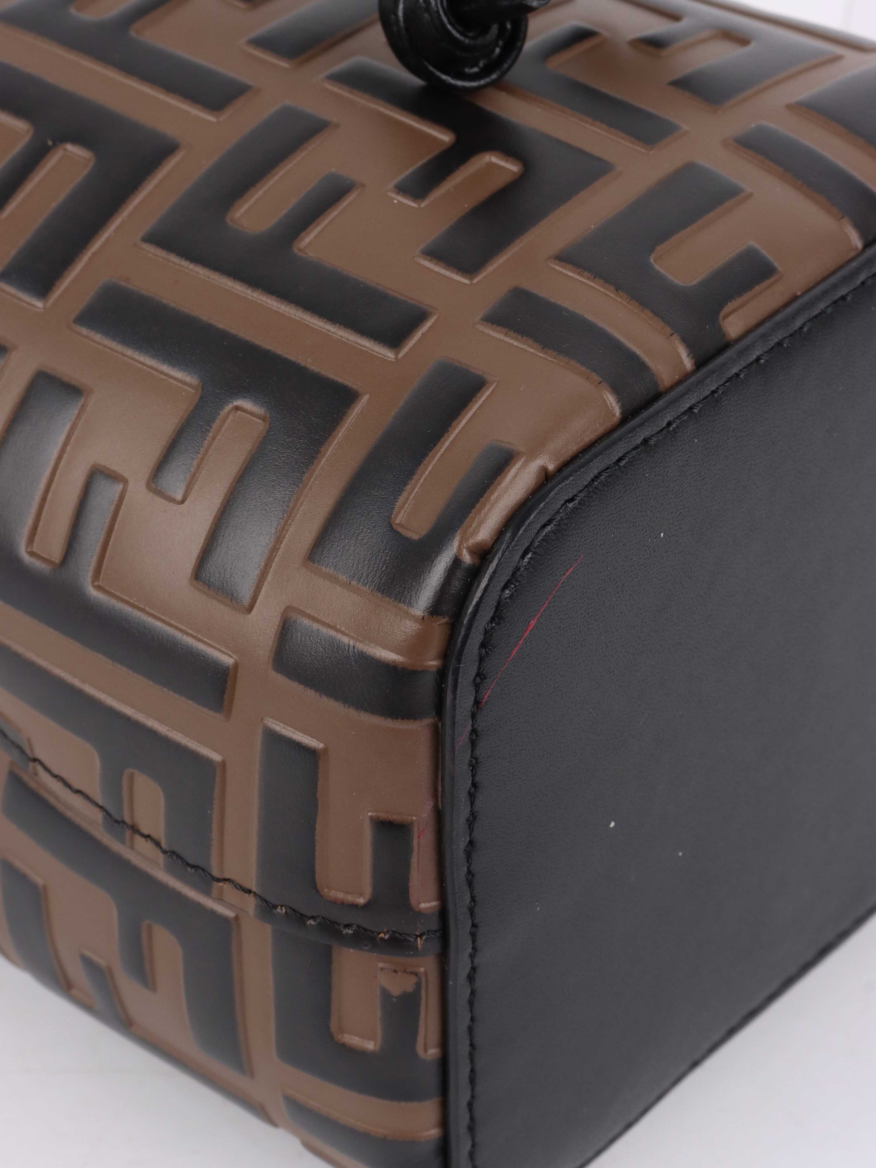 Fendi Mon Tresor Brown Leather Mini-bag.