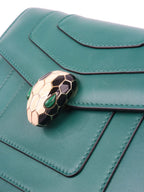Bvlgari Serpenti Green Forever Chain Bag.