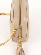 Saint Laurent Dark Beige Loulou Mini Shoulder Bag