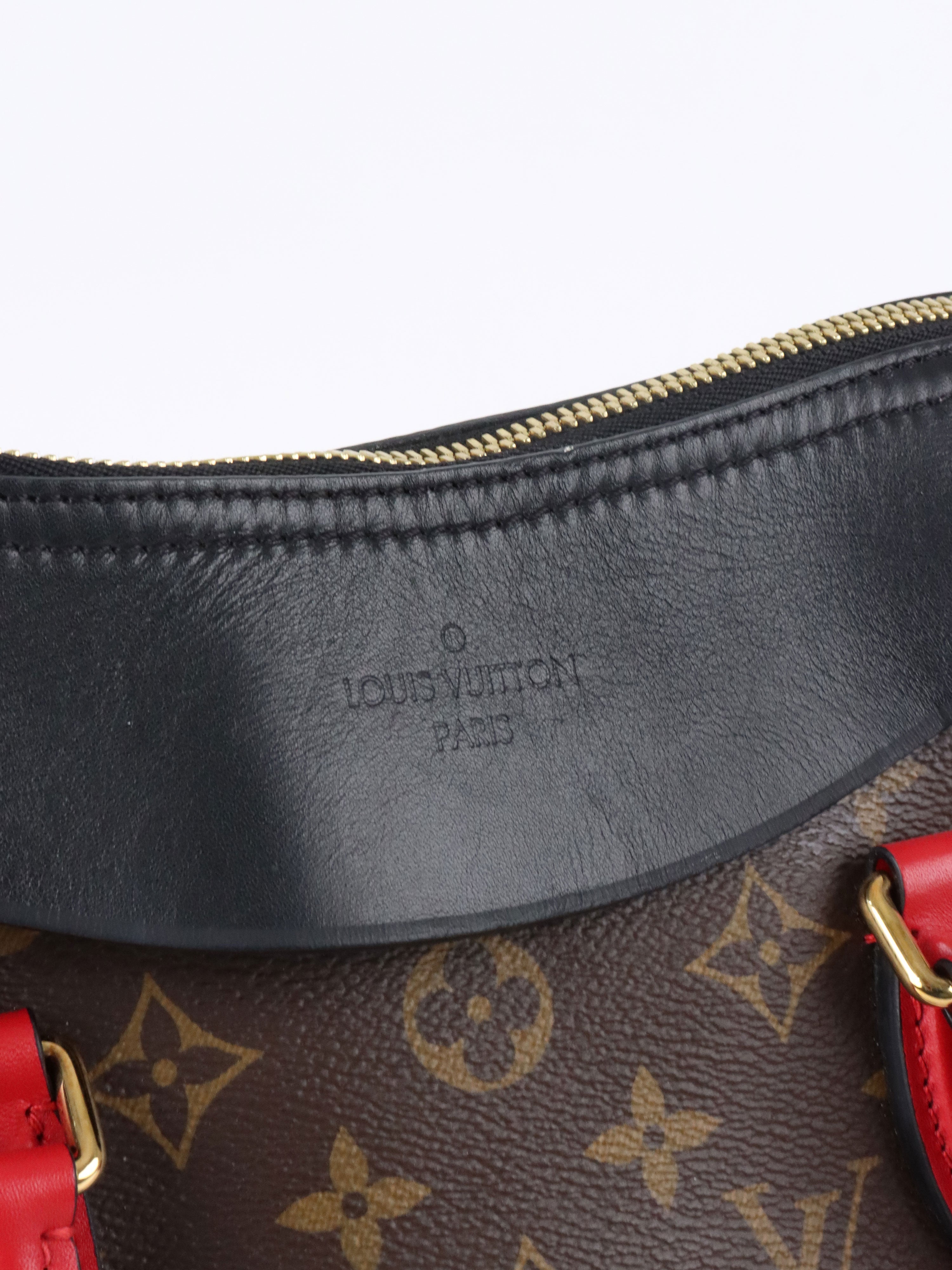 Louis Vuitton Black & Red Monogram Tuileries Bag