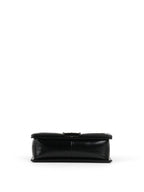 Chanel Black Crinkled Patent with Diamond Quilted Lock Medium Boy Bag