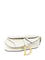 Dior White Saddle Bag.