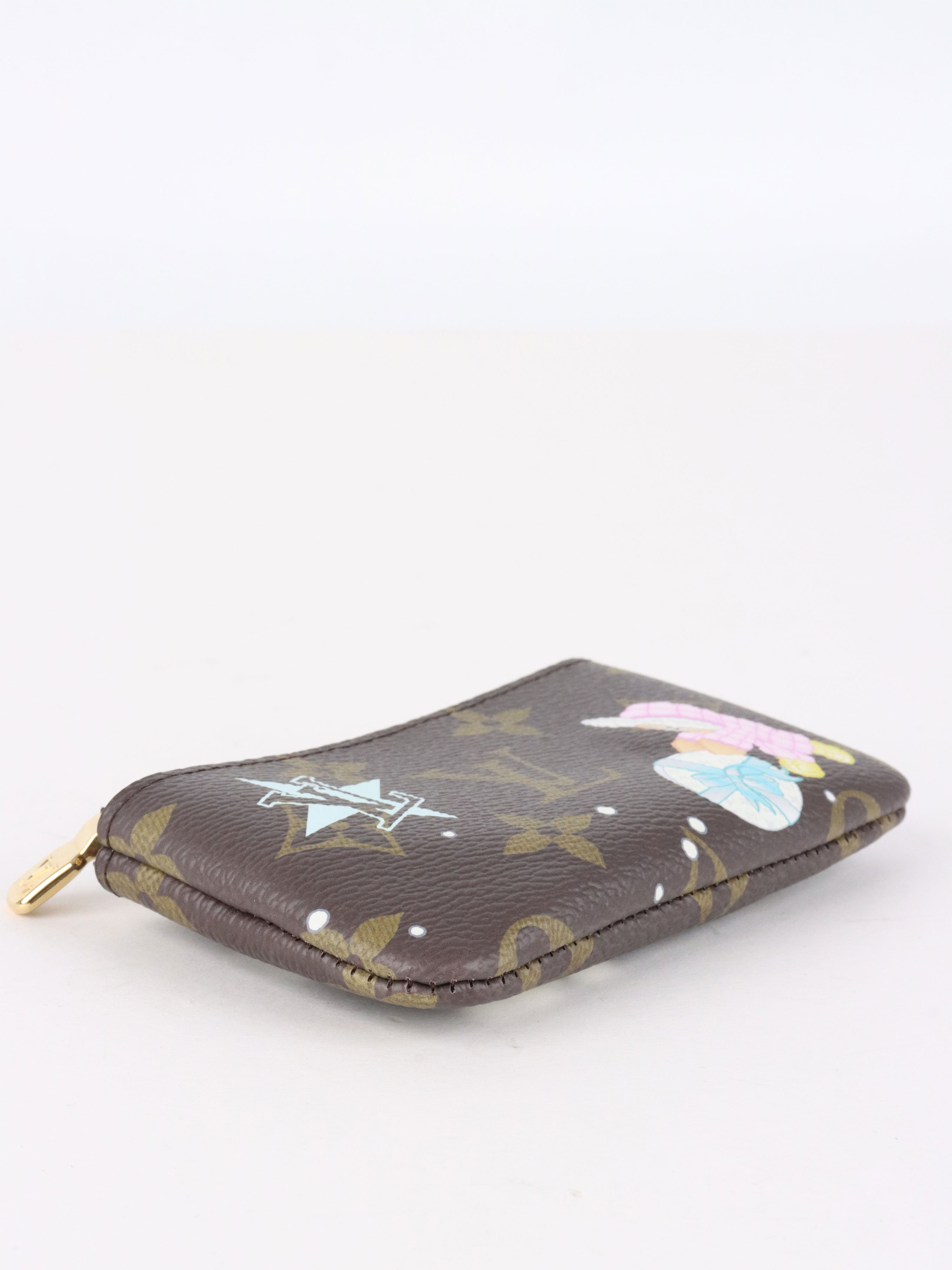 Louis Vuitton Azur Frost Christmas Animation Key Pouch