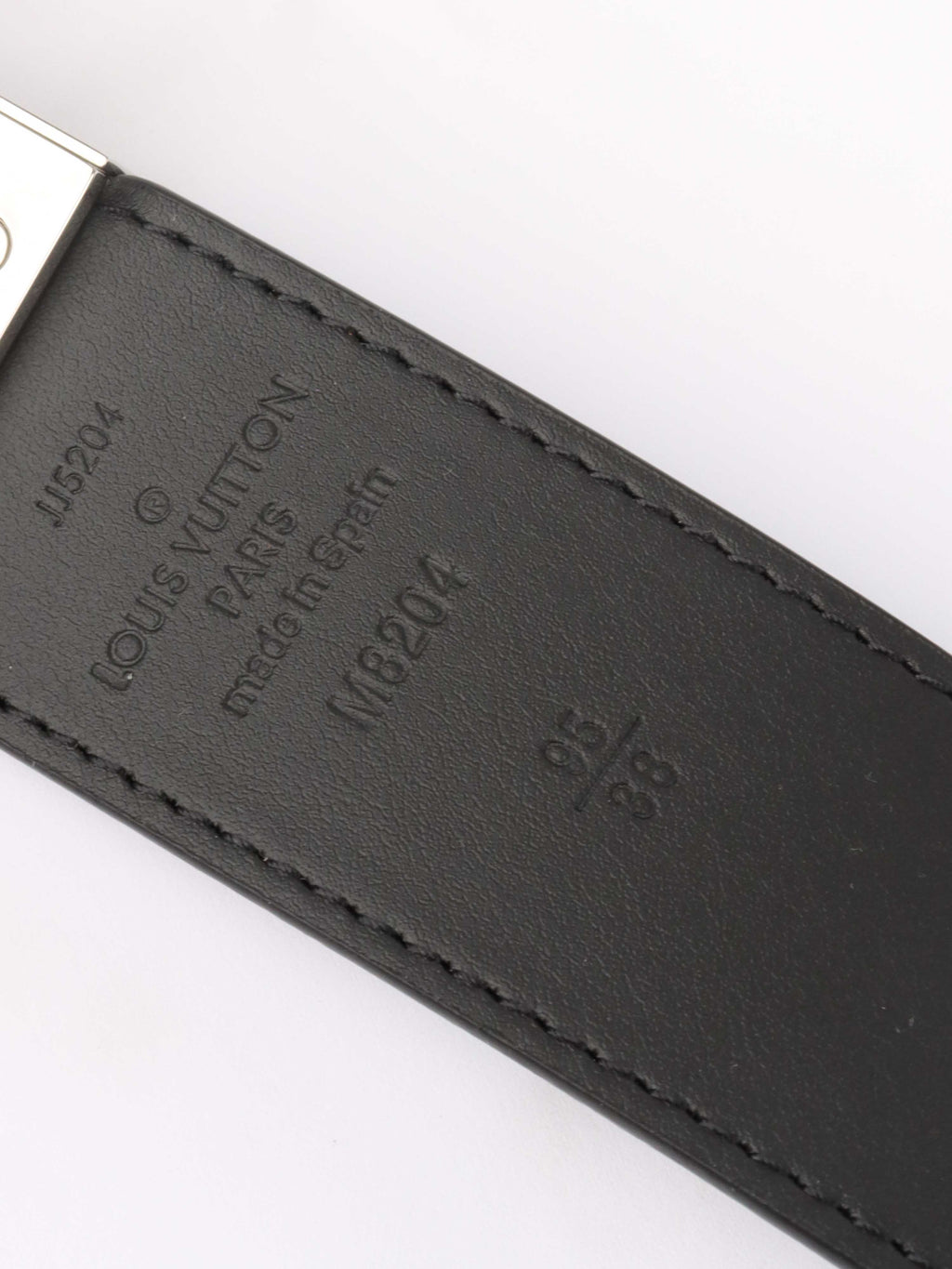Louis Vuitton Black Leather Damier Infini Ceinture Boston Belt 95/38.