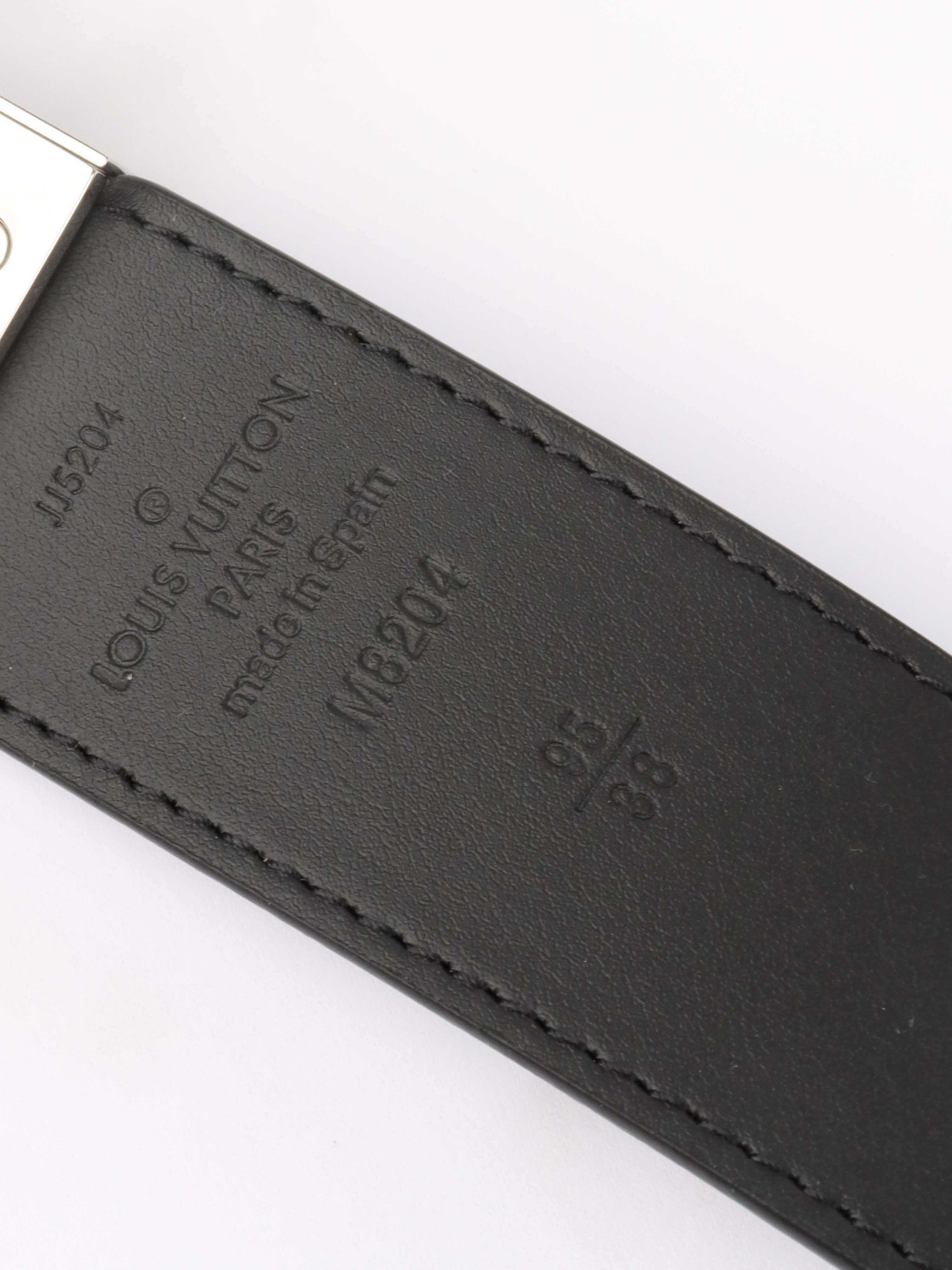 Louis Vuitton Black Leather Damier Infini Ceinture Boston Belt 95/38.