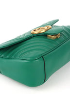 Gucci Medium Green GG Marmont Shoulder Bag