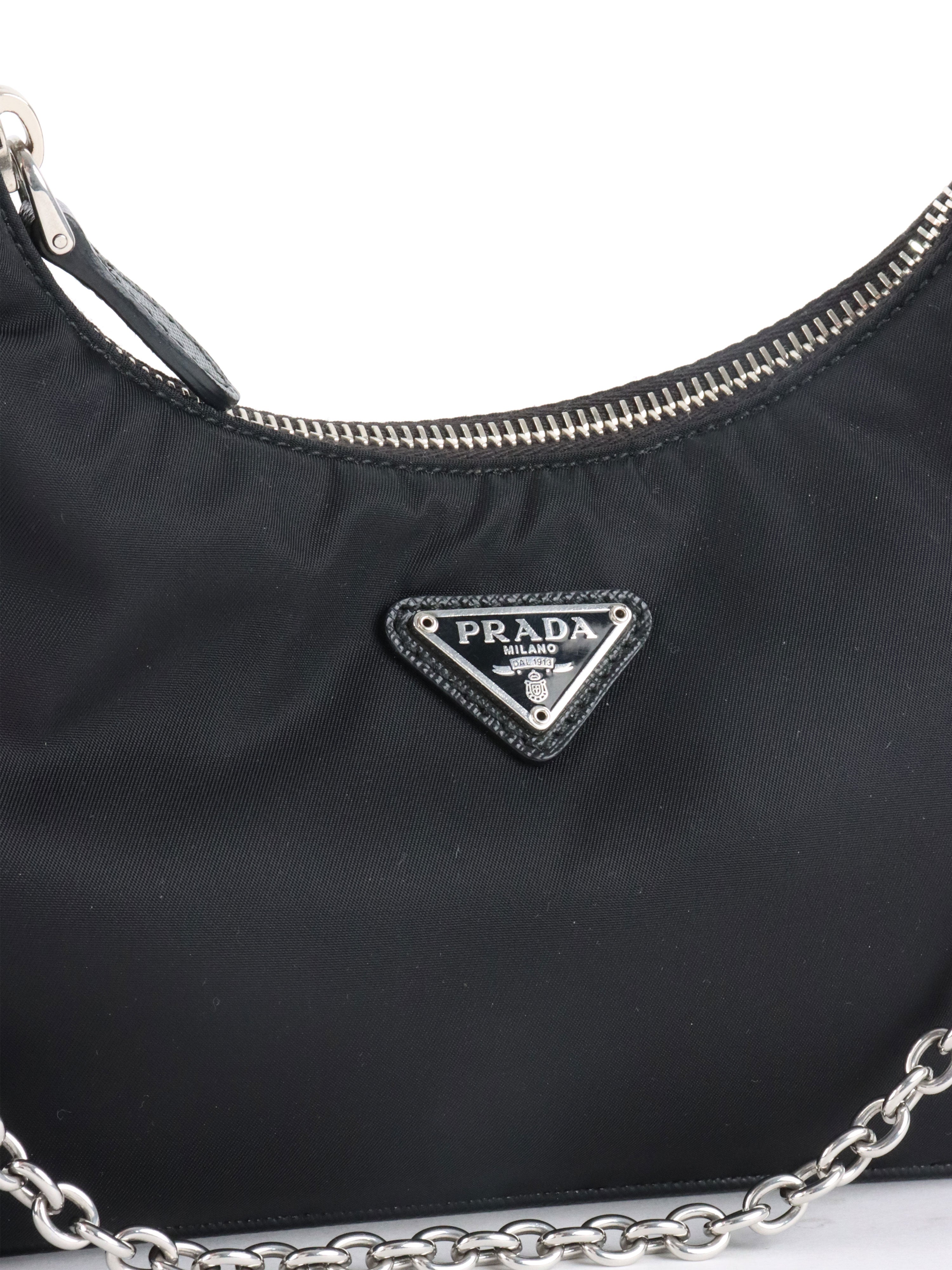 Prada Black Re-edition 2005 Re-Nylon Bag