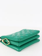 Louis Vuitton Vert Green Monogram Embossed Puffy Coussin BB Bag GHW