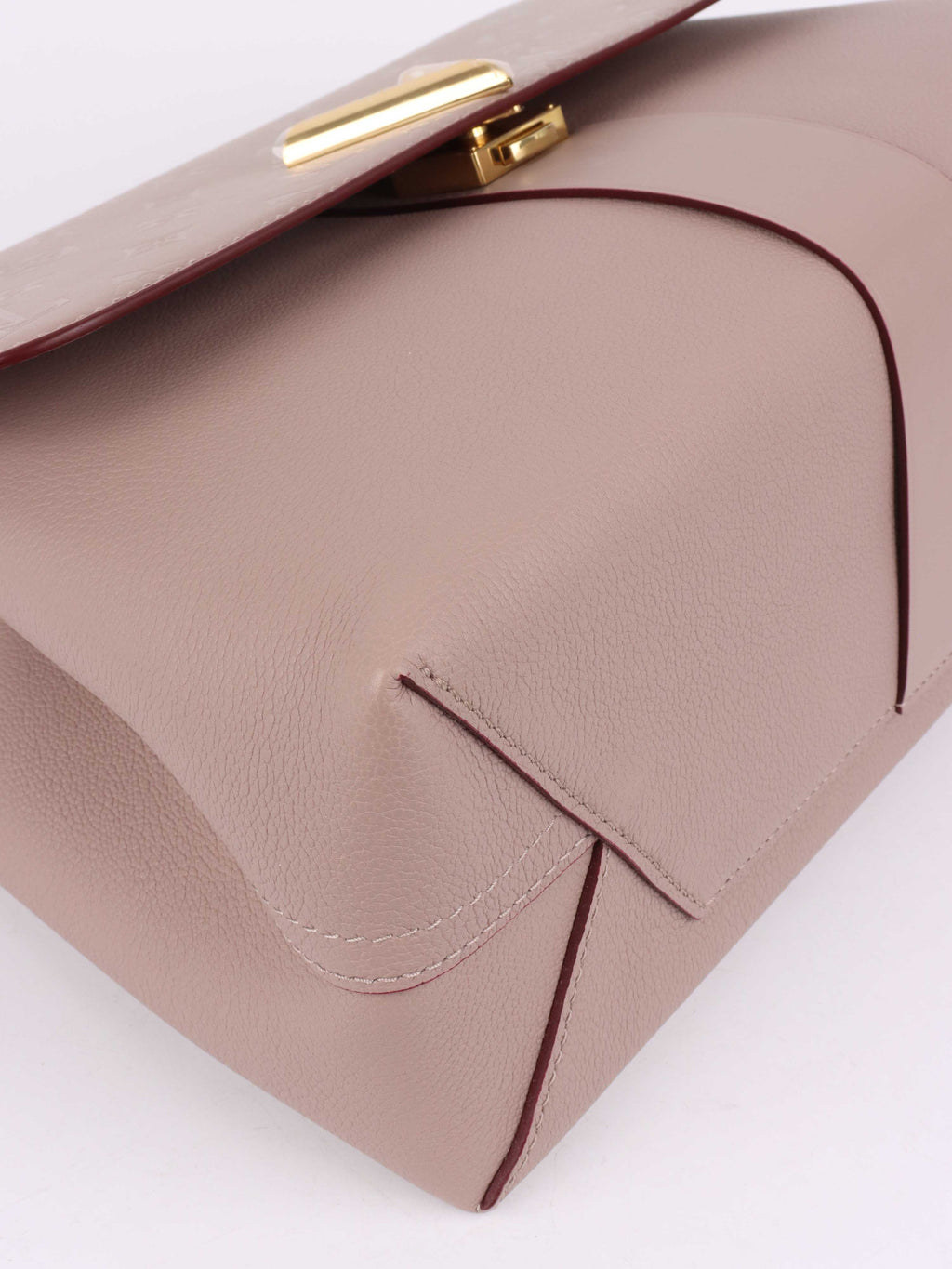 Louis Vuitton Taupe & Red Very One Handle Bag.
