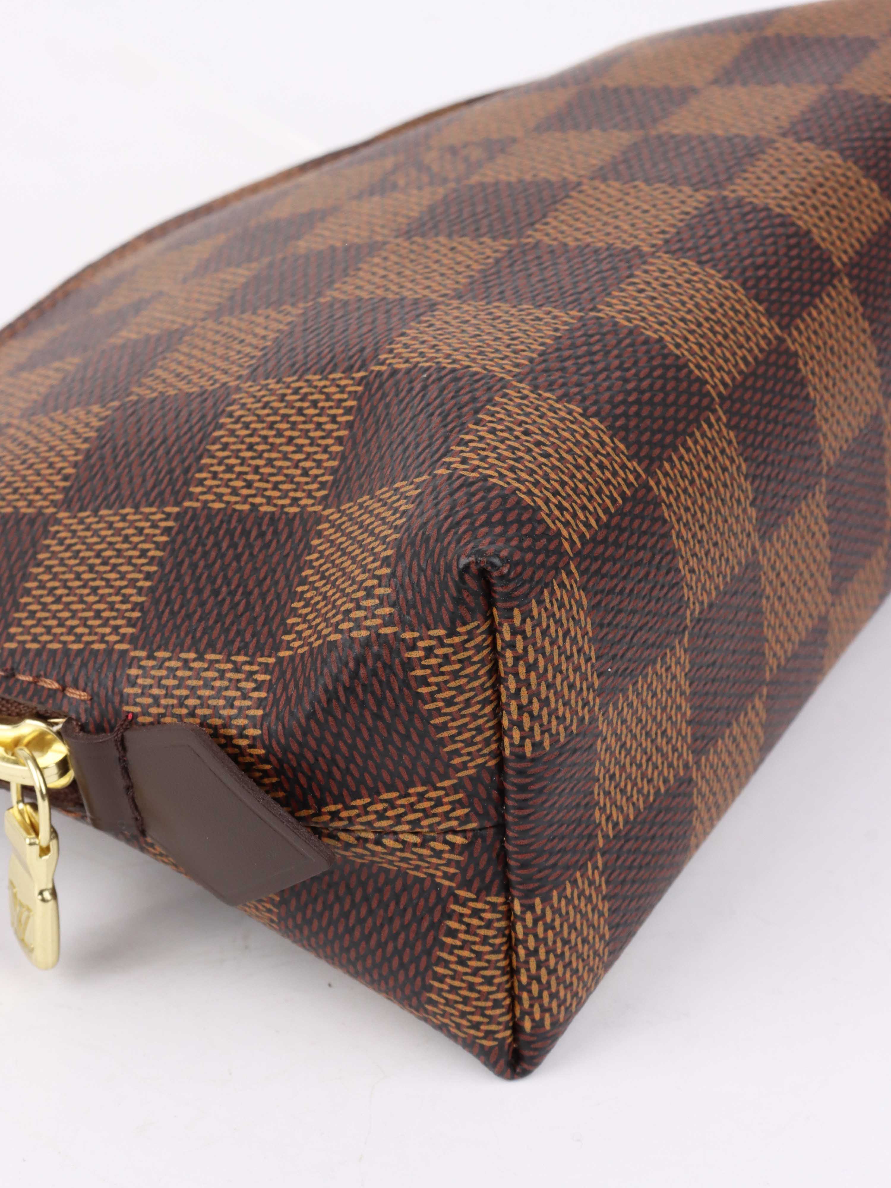 Louis Vuitton Damie Ebene Cosmetic Pouch PM.