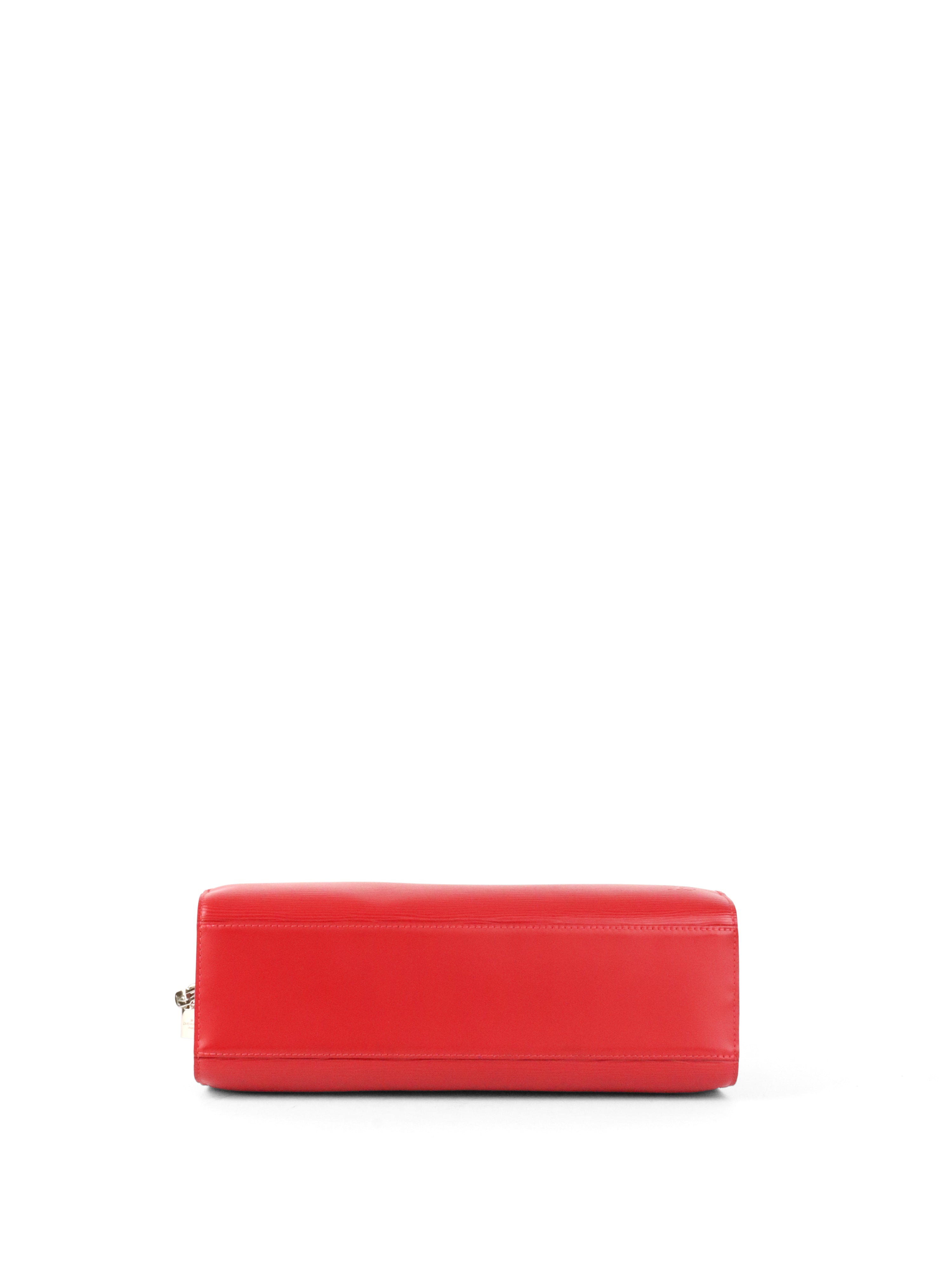 Louis Vuitton Red Epi Leather Pont Neuf PM Handbag