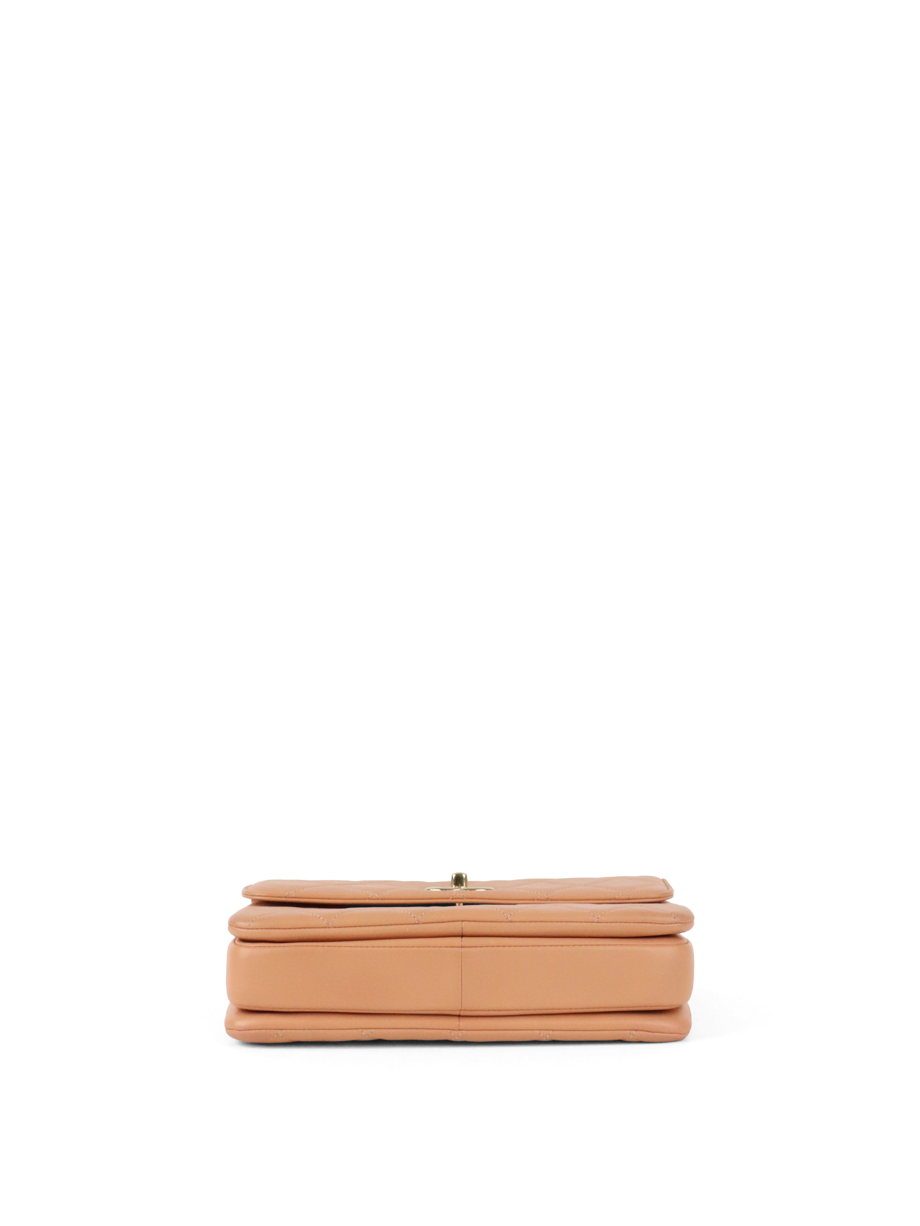 Chanel Small Lambskin Salmon Trendy CC Bag LGHW