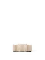 Chloe Neutral Small Woody Linen Tote Bag