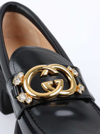 Gucci Interlocking GG & Diamonte Loafers.