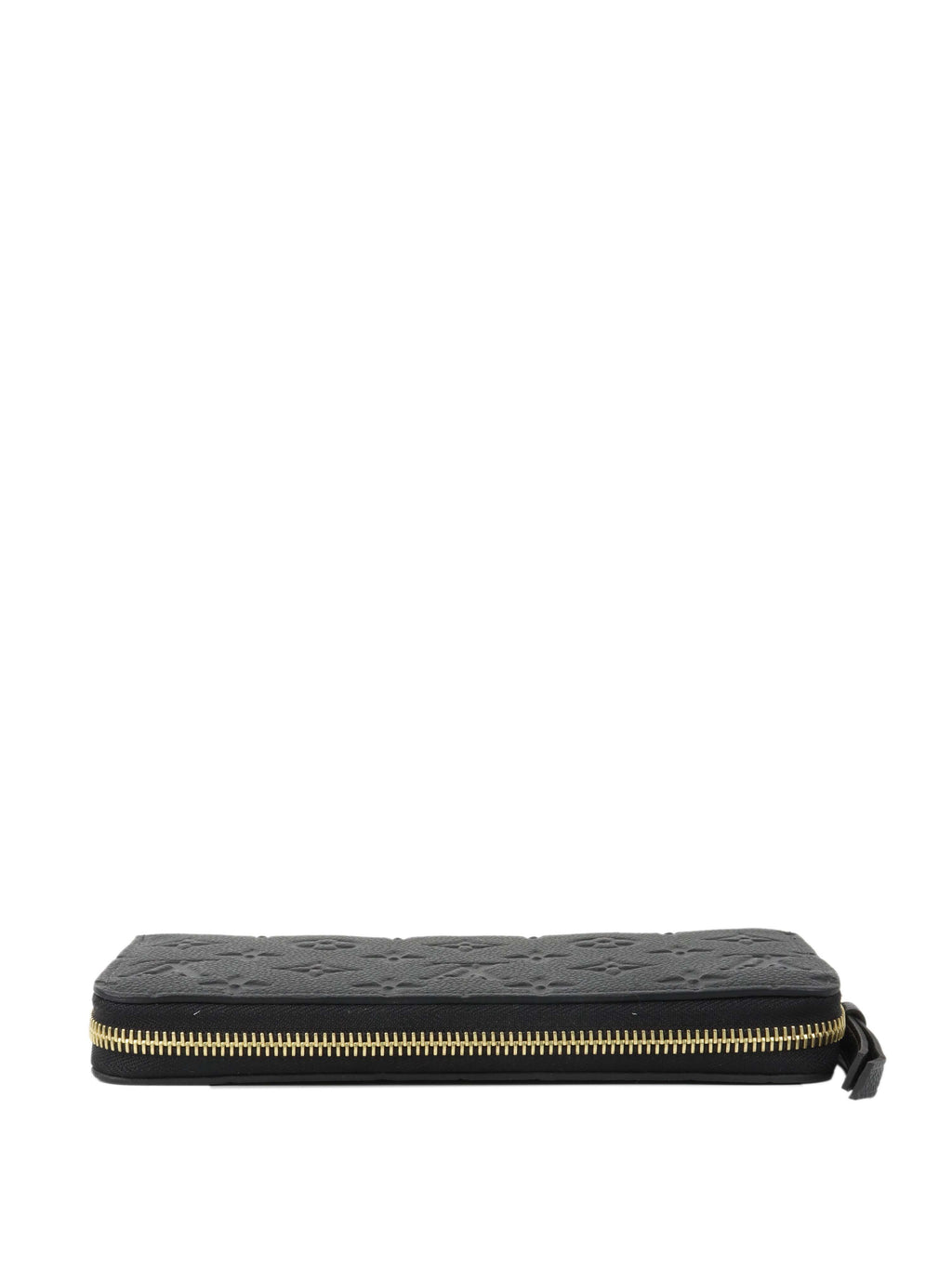Louis Vuitton Black Monogram Empreinte Leather Clemence Wallet.