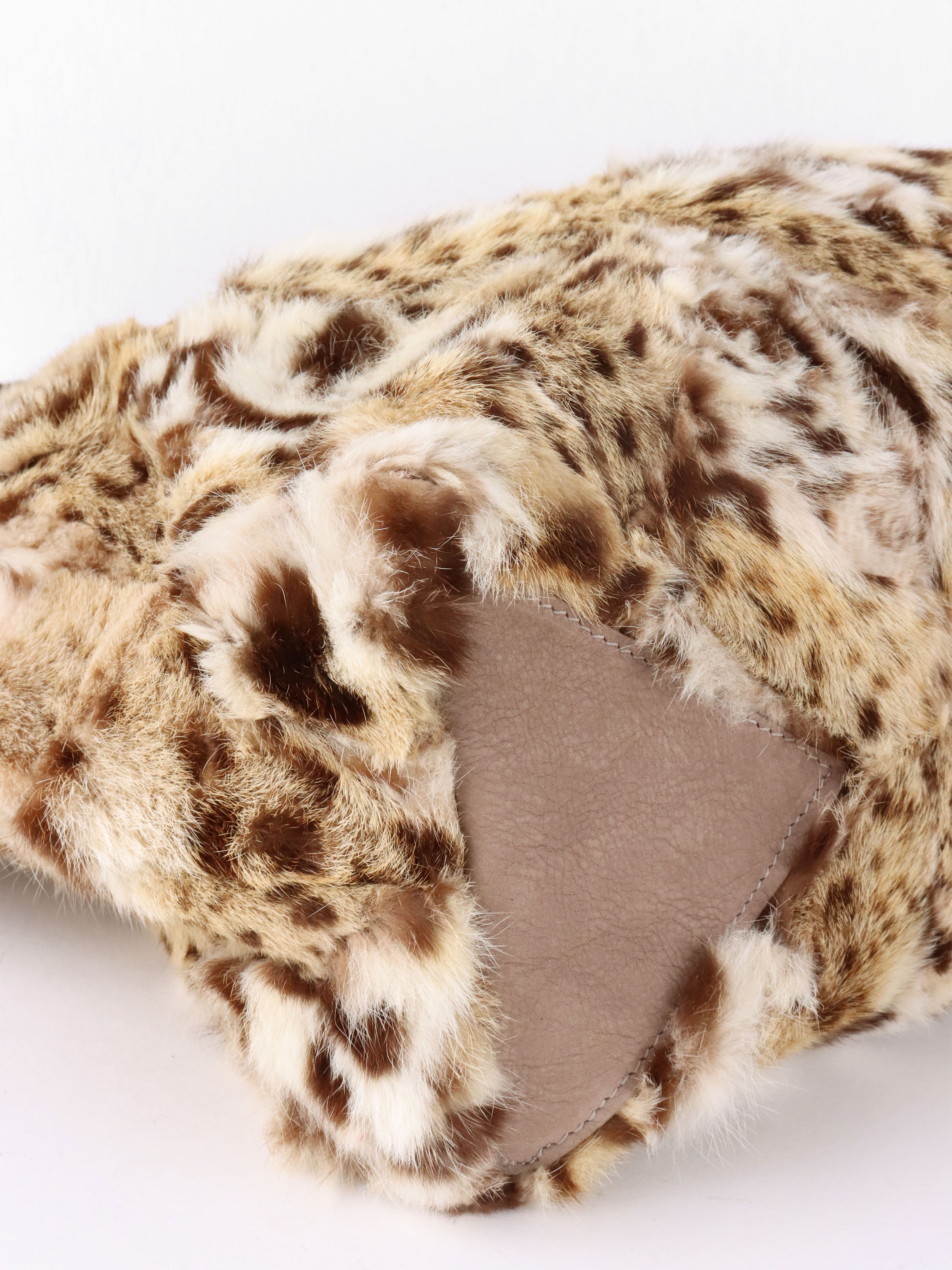 Fendi Brown/Cream Lynxcat Tote Bag