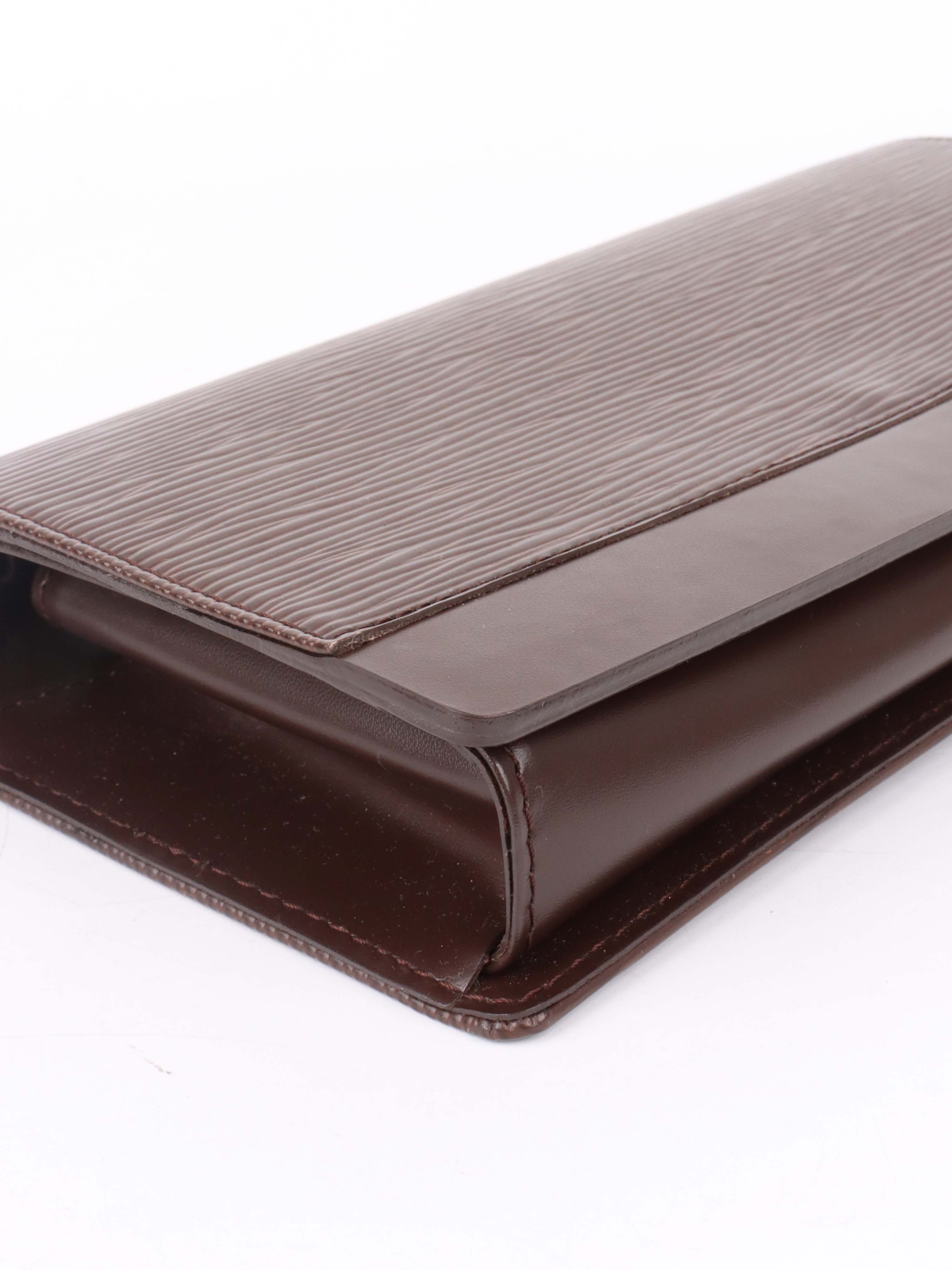 Louis Vuitton Brown Epi Leather Honfleur Clutch