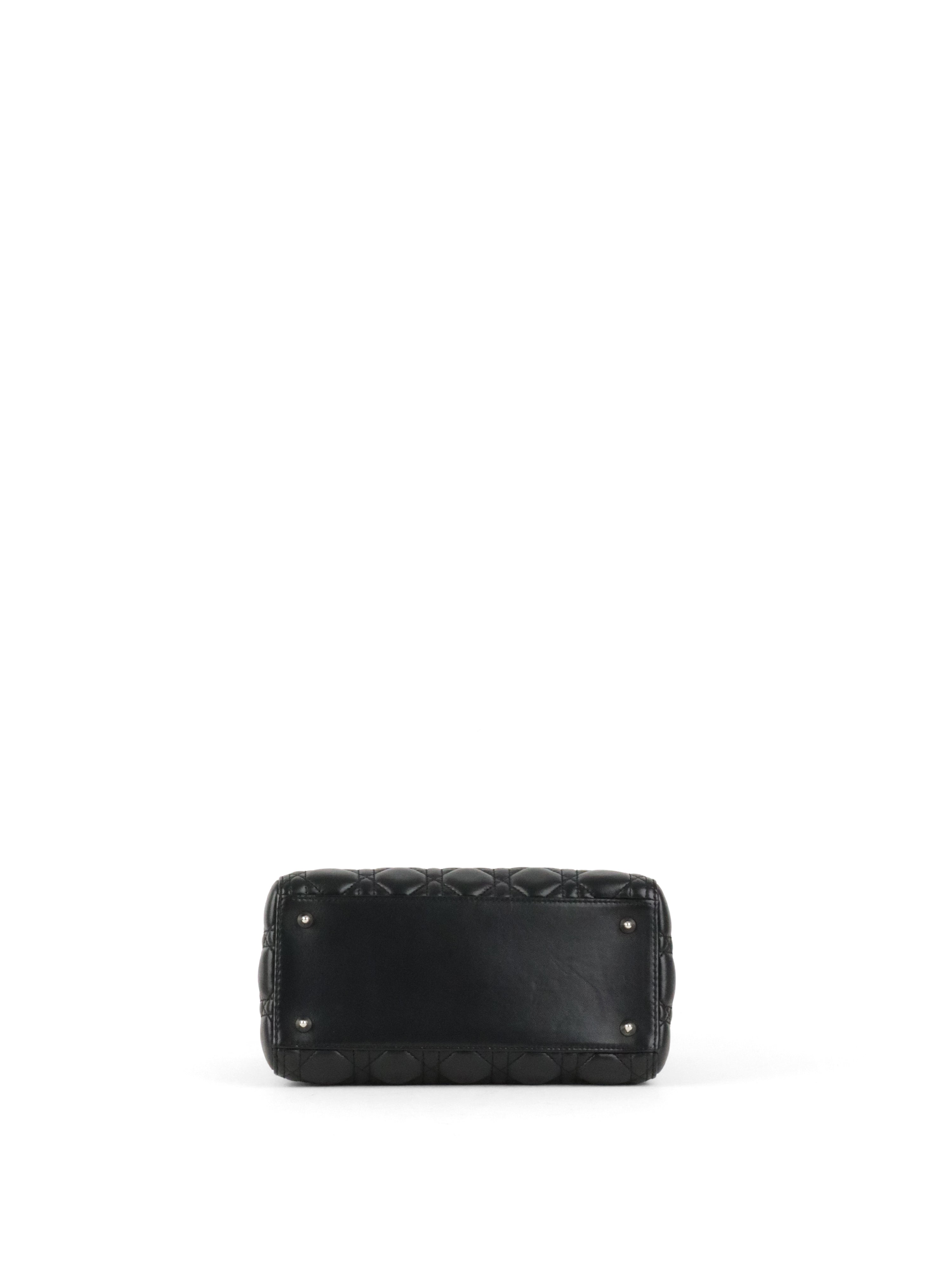 Dior Black Medium Lady Dior Bag