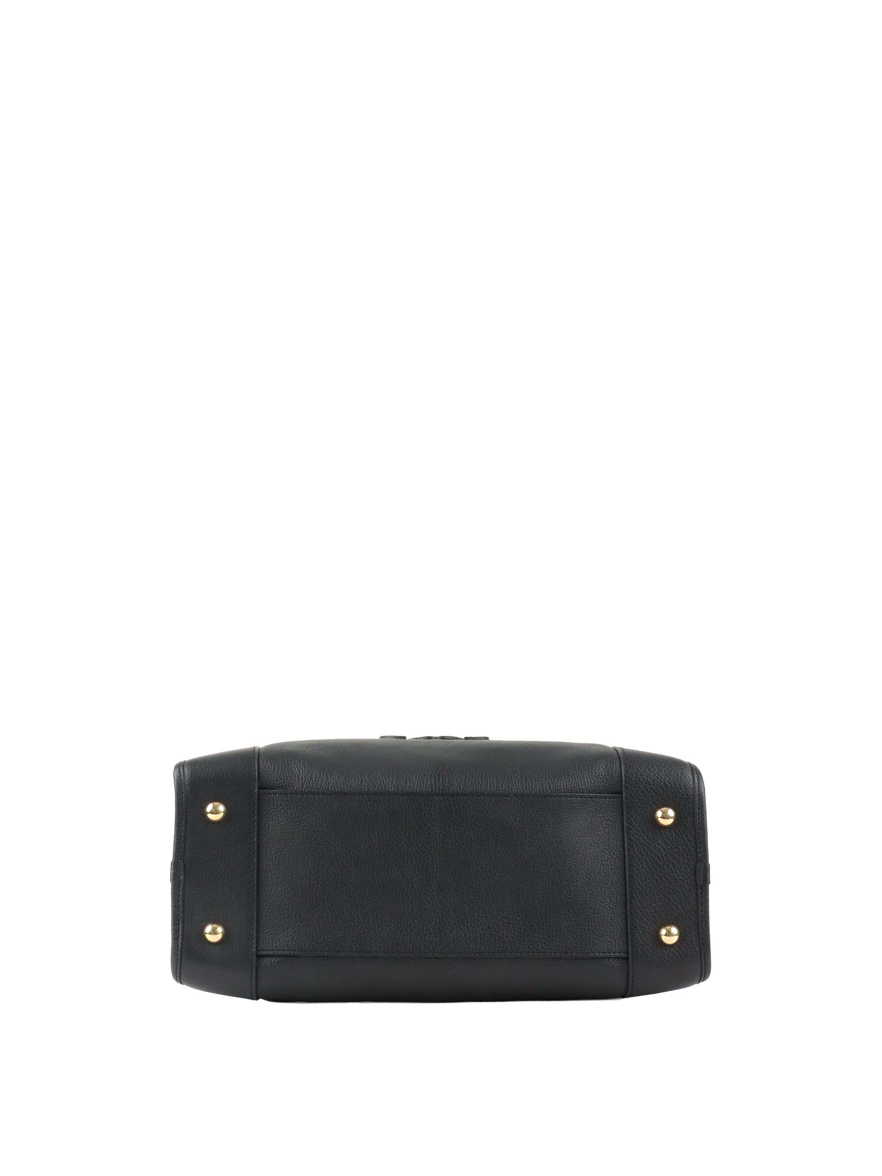 Loewe Black Amazona 36 Leather Handbag.