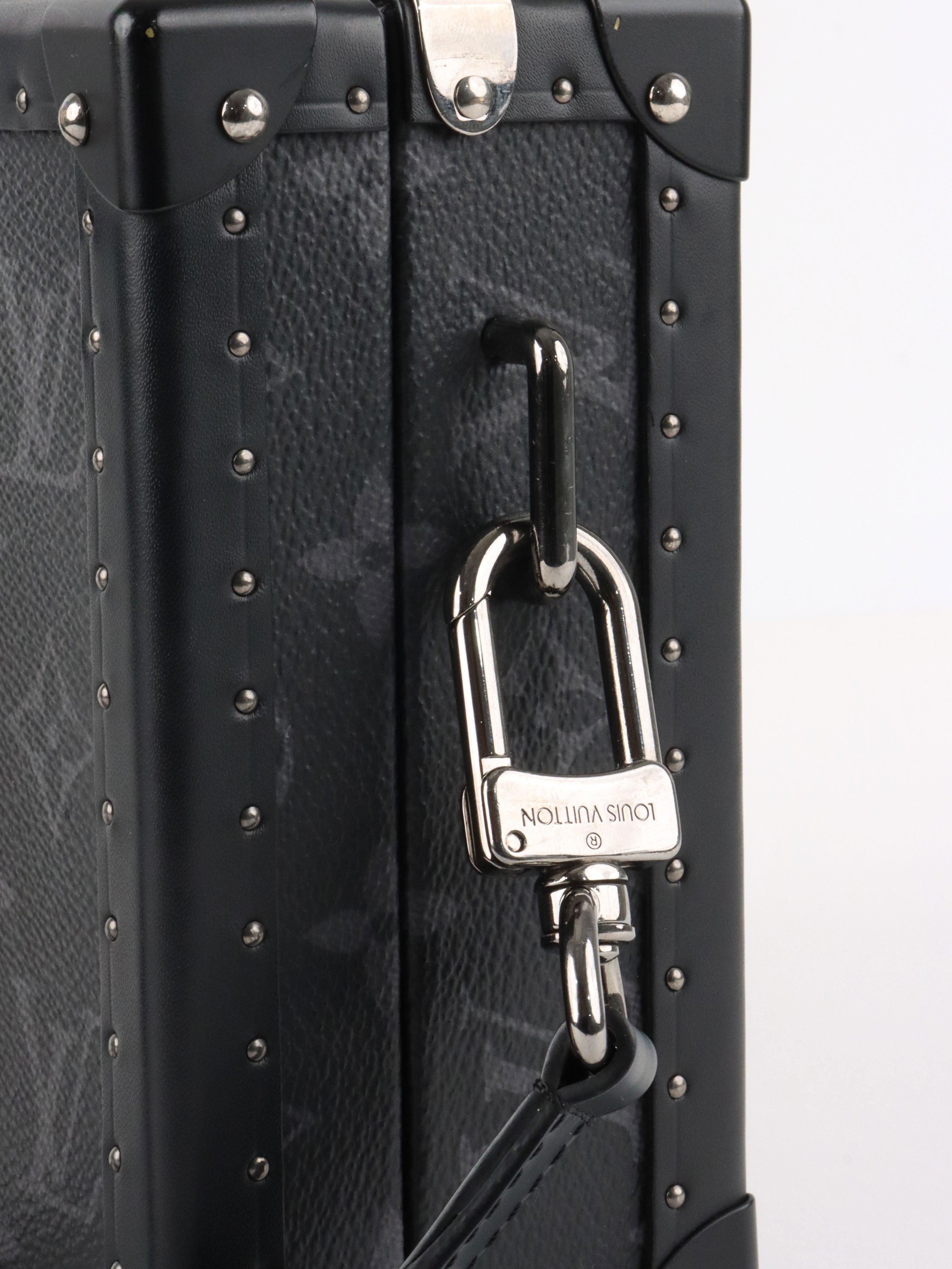 Louis Vuitton Black Monogram Eclipse Clutch Box.