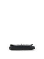 Miu Miu Black Smooth Leather with Crystal Strap Bag
