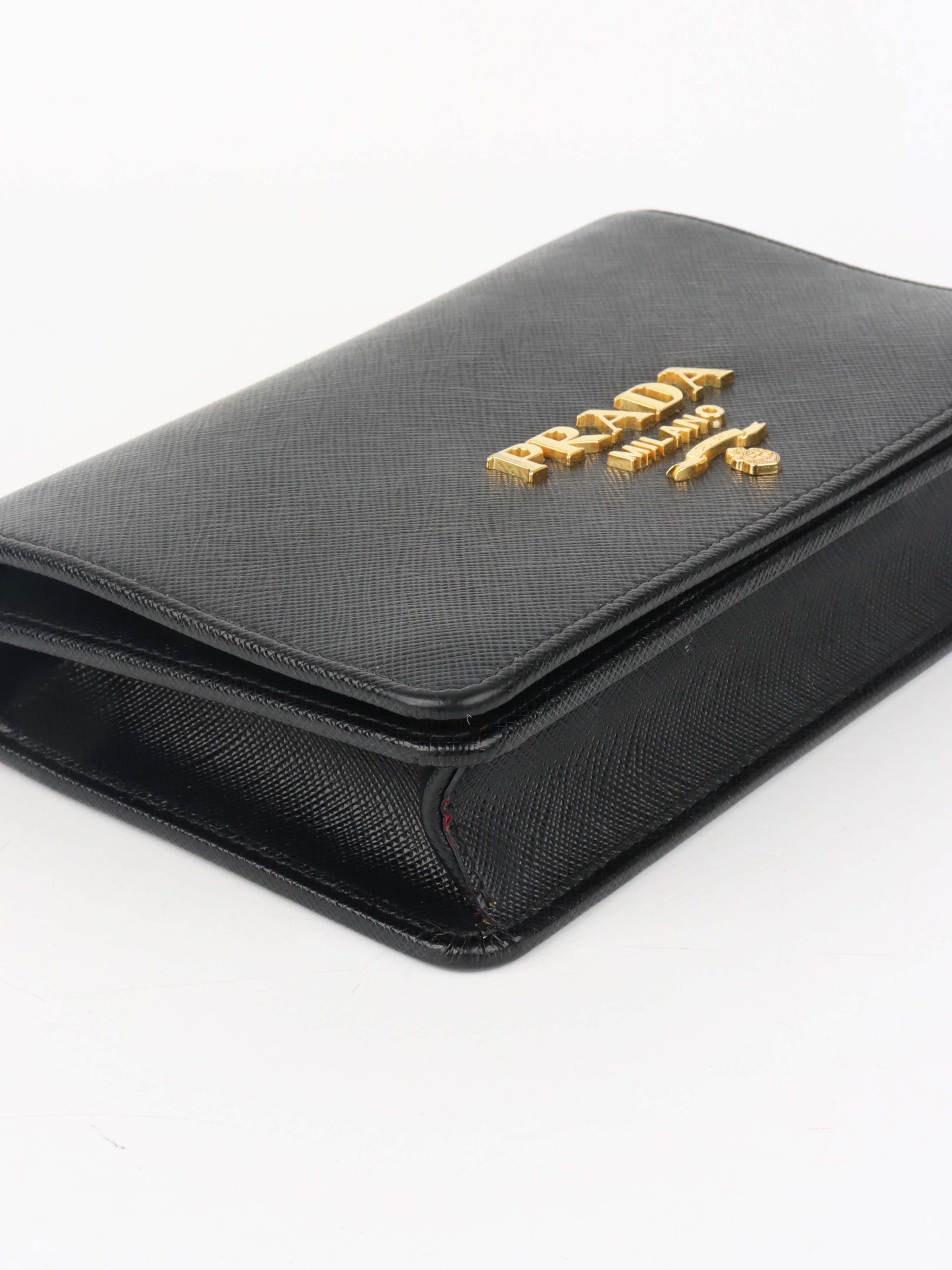 Prada Black Mini Saffiano Leather bag