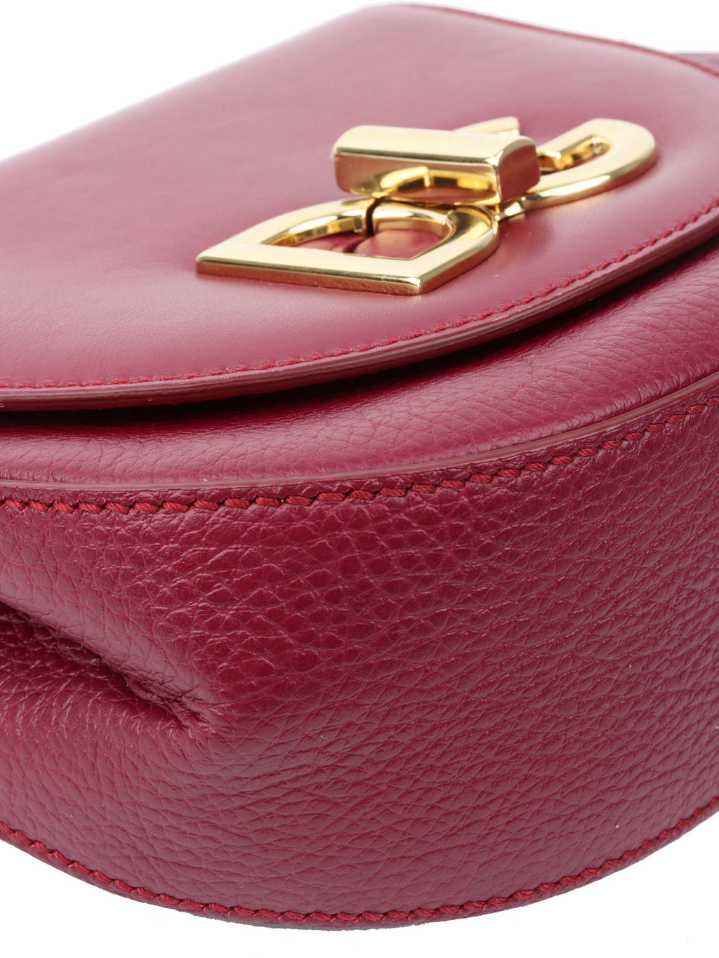 Dolce & Gabbana Burgundy Chain Shoulder Bag.