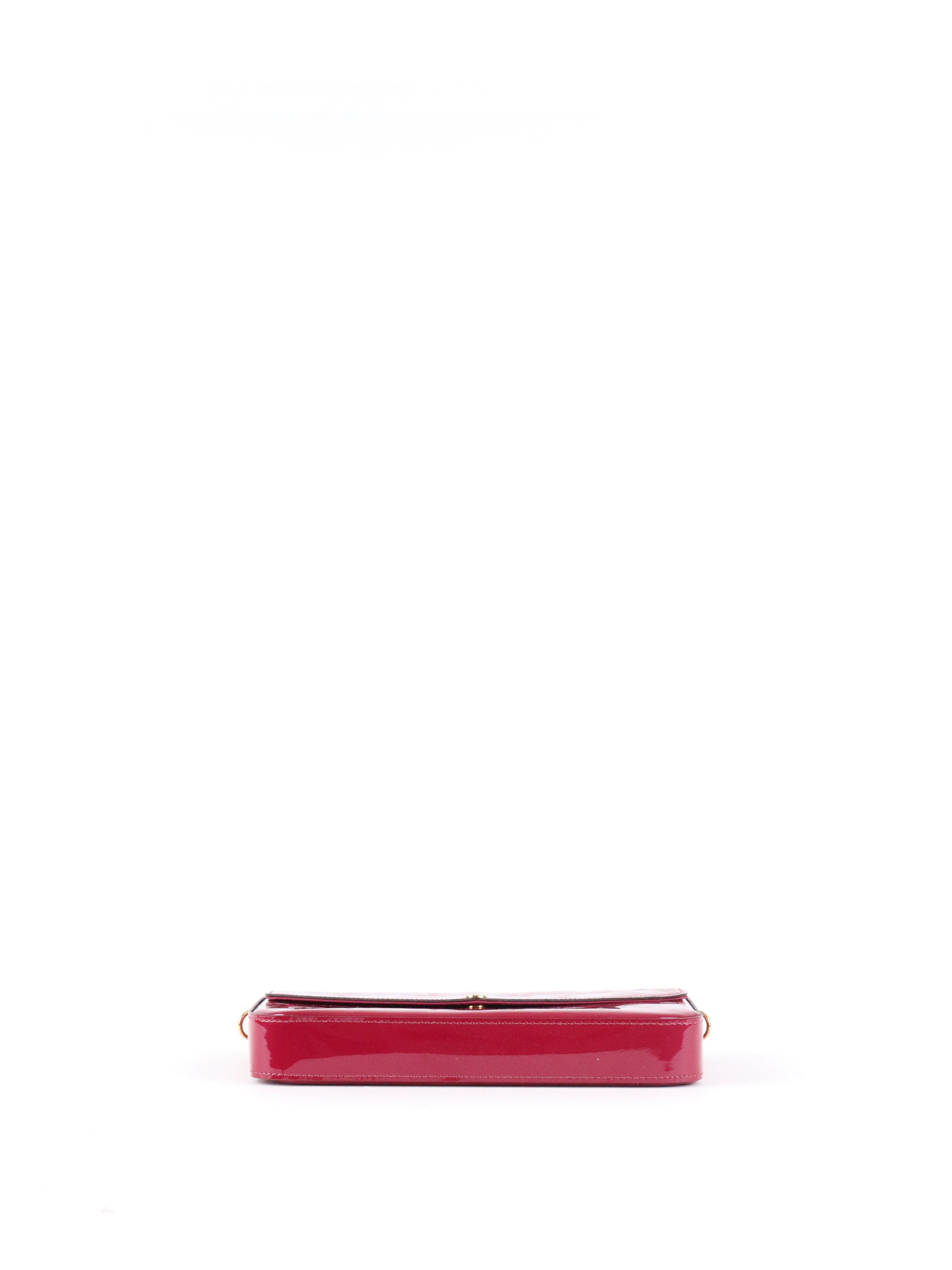 Louis Vuitton Magenta Pink Vernis Pochette Felicie