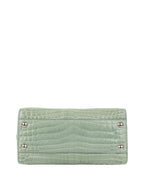 Fendi Peekaboo Crocodile Mini Mint Green