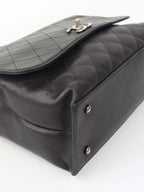 Chanel Black Lambskin 2016 Two - Way Bag SHW.