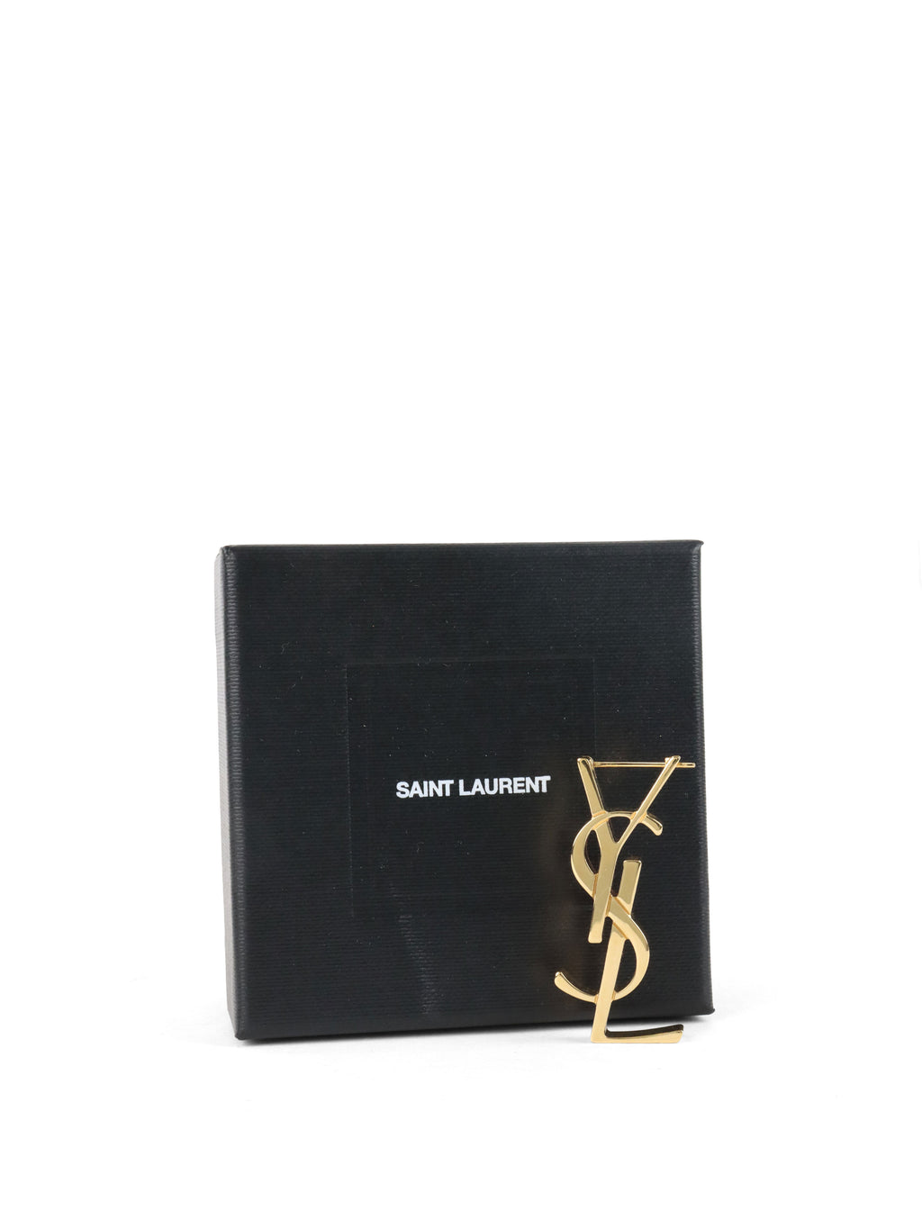 Saint Laurent Cassandre Single Earring GHW