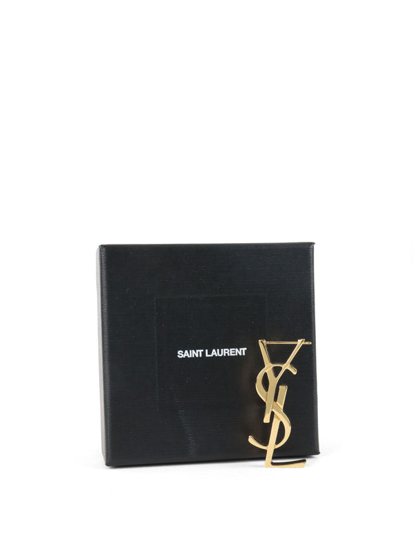 Saint Laurent Cassandre Brooch GHW