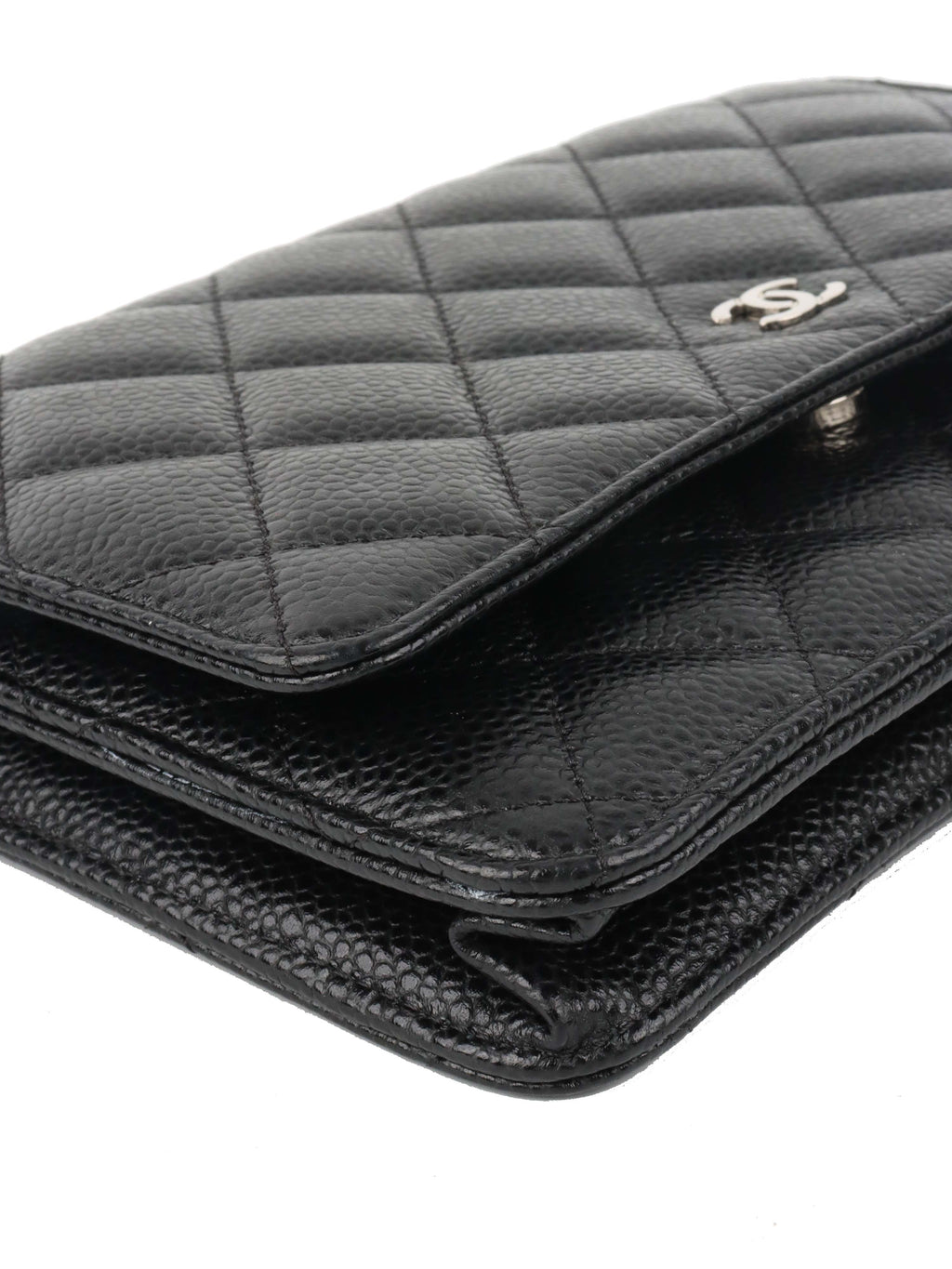 Chanel Caviar Black Wallet on Chain SHW.