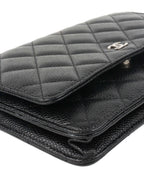 Chanel Caviar Black Wallet on Chain SHW.