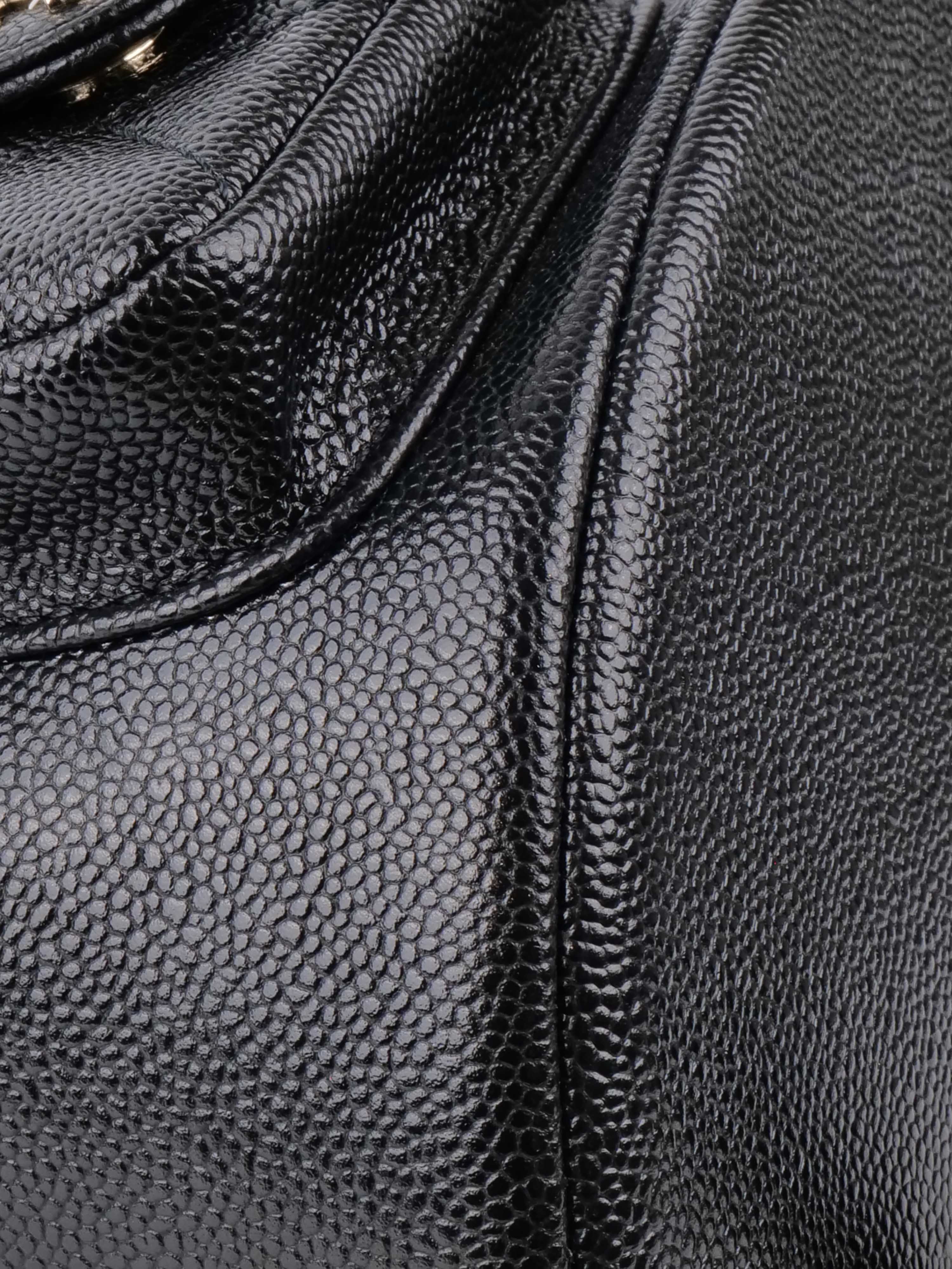 Chanel Black Caviar Duma Backpack.
