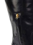 Versace Black Riding Boots.