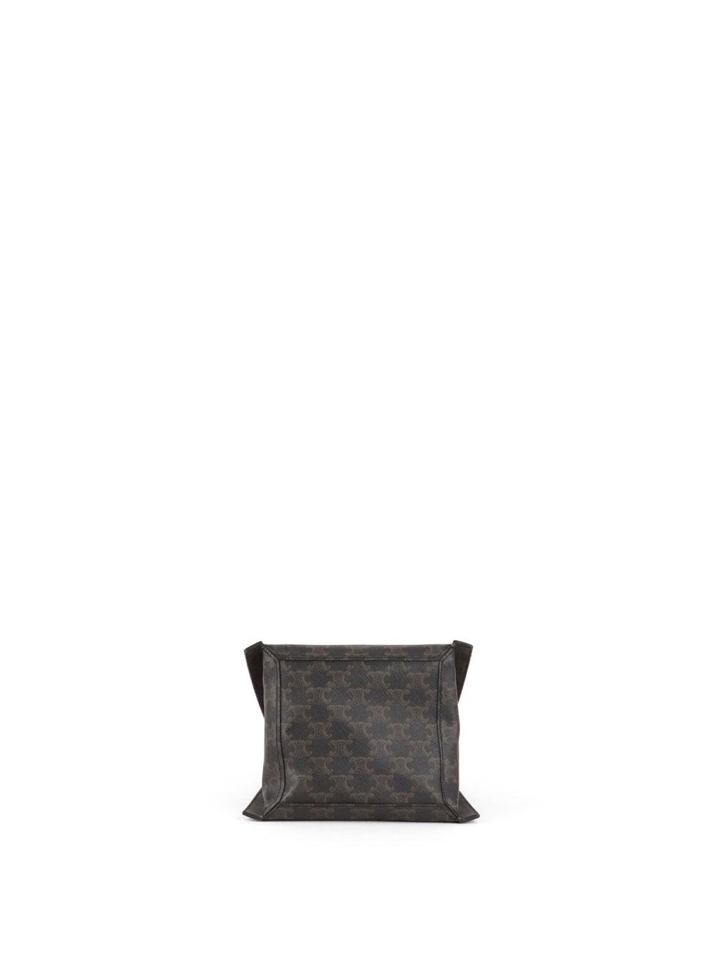 Celine Small Miel Triomphe Canvas Cube Bag