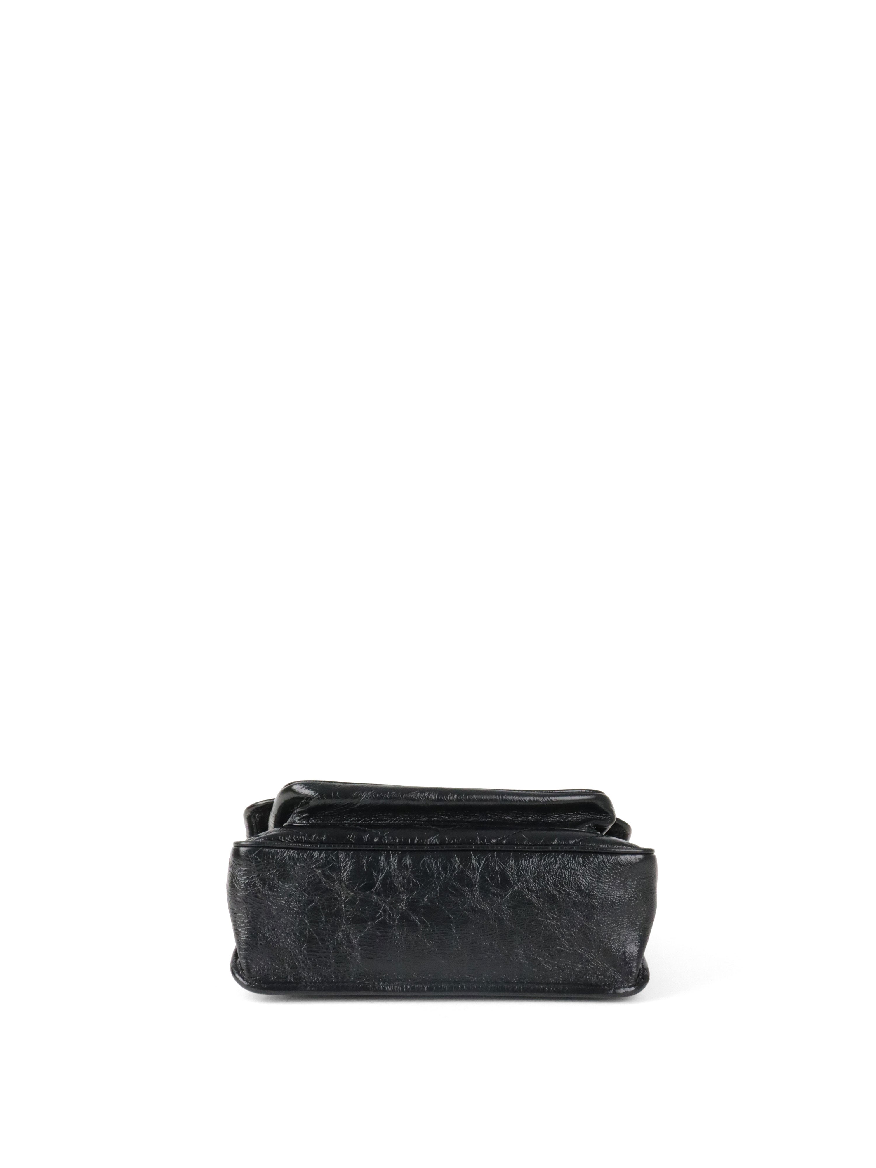 Saint Laurent Black Vintage Leather Medium Nikki Bag