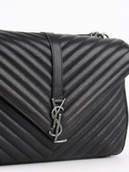 Saint Laurent Large Black College Bag
