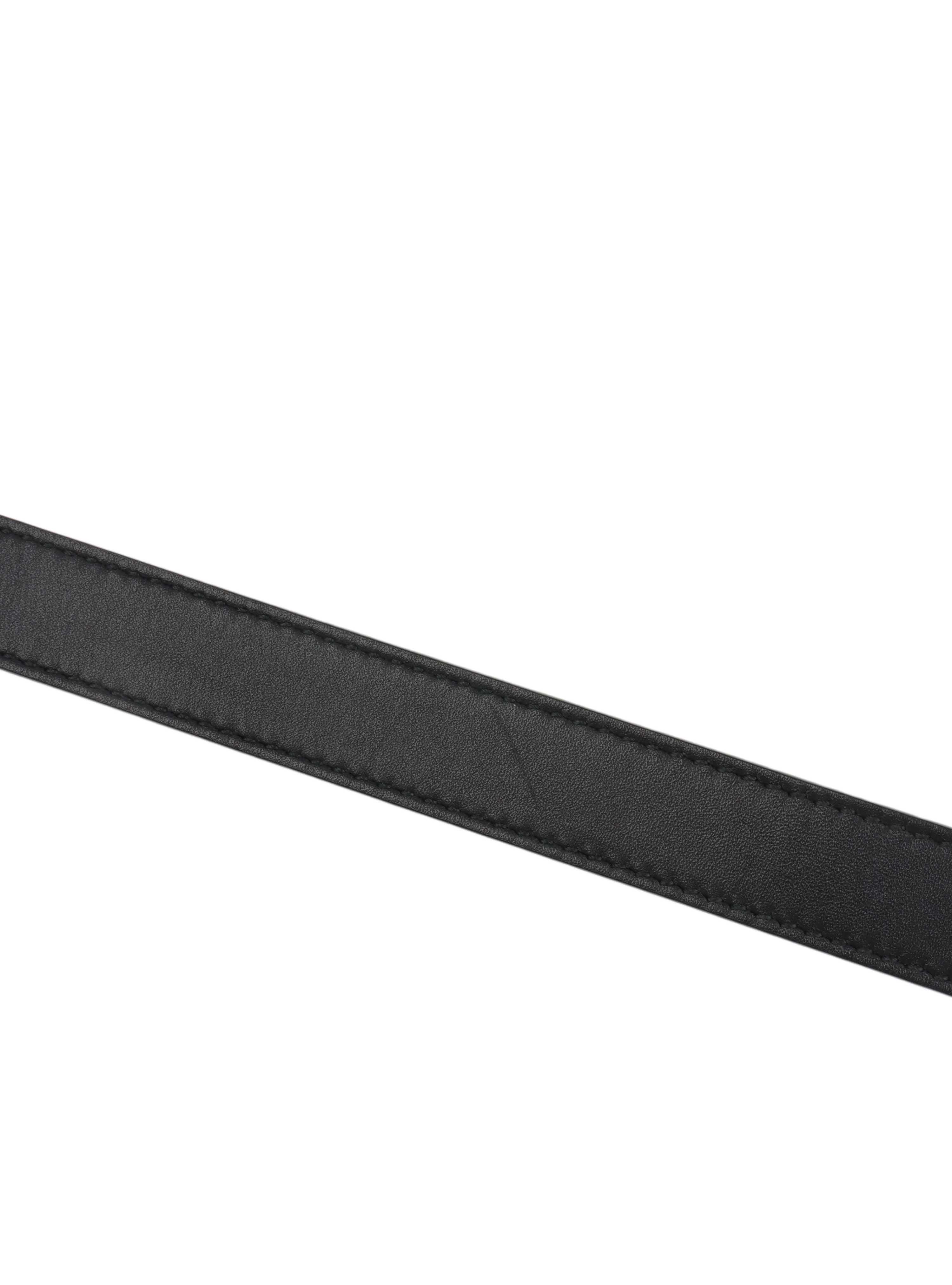 Gucci Black GG Marmont Leather Belt.